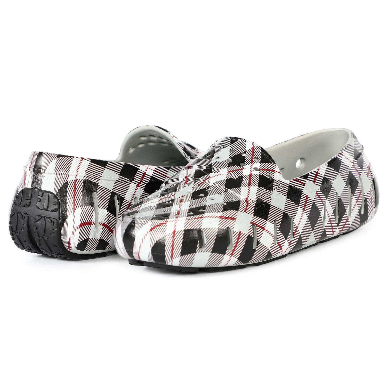 GREY MULTI PLAID/BLACK POSH 5P