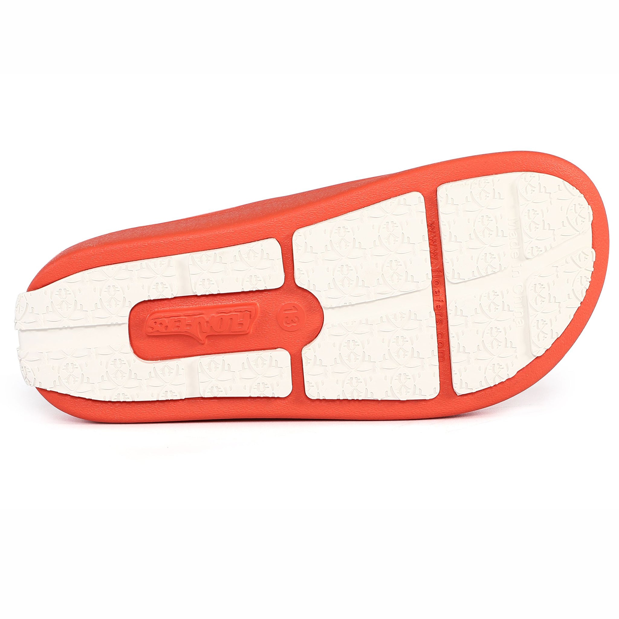 ORANGE/BRIGHT WHITE LANE-4 KIDS SLIDE - FINAL SALE