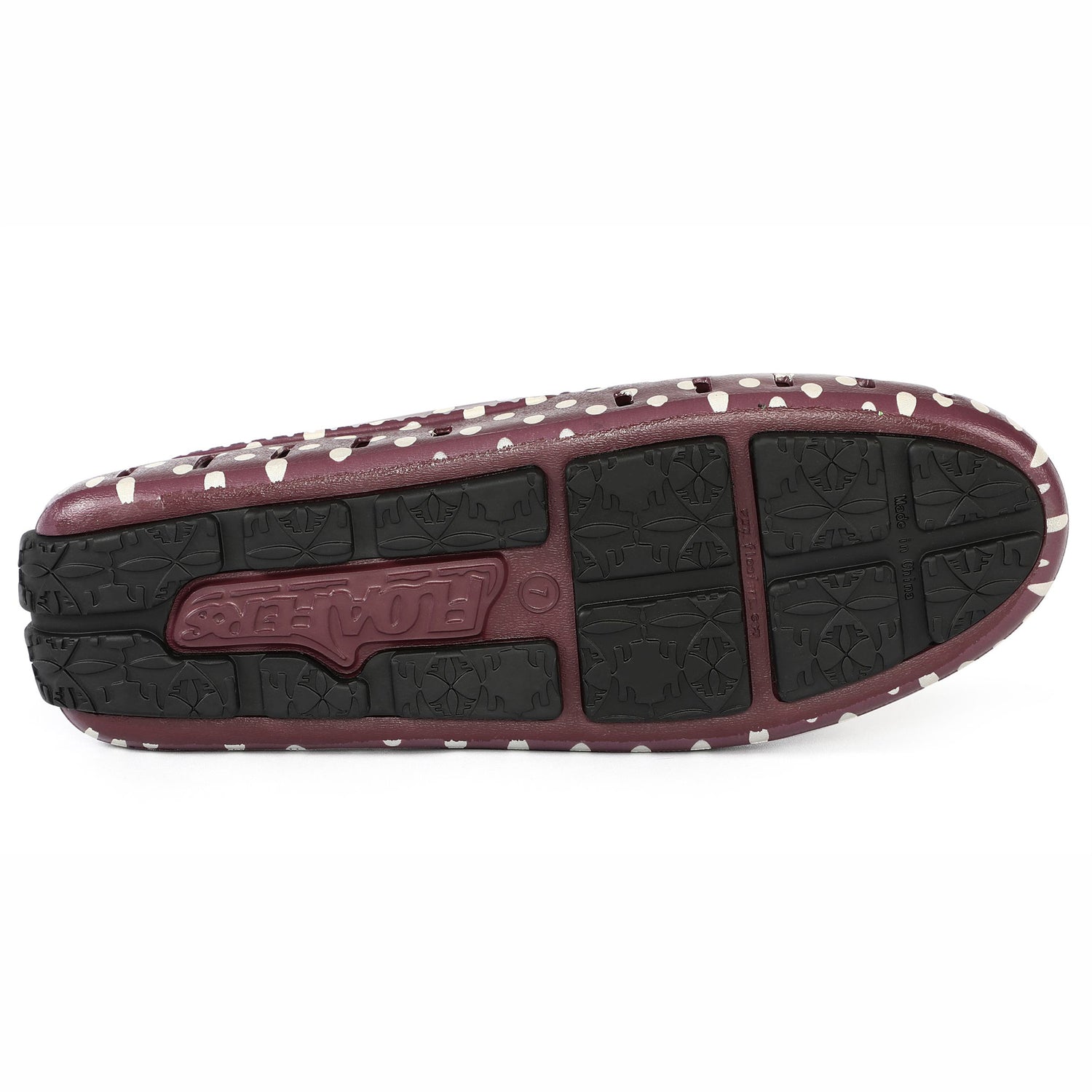 BURGUNDY DOTS/BLACK POSH 5P
