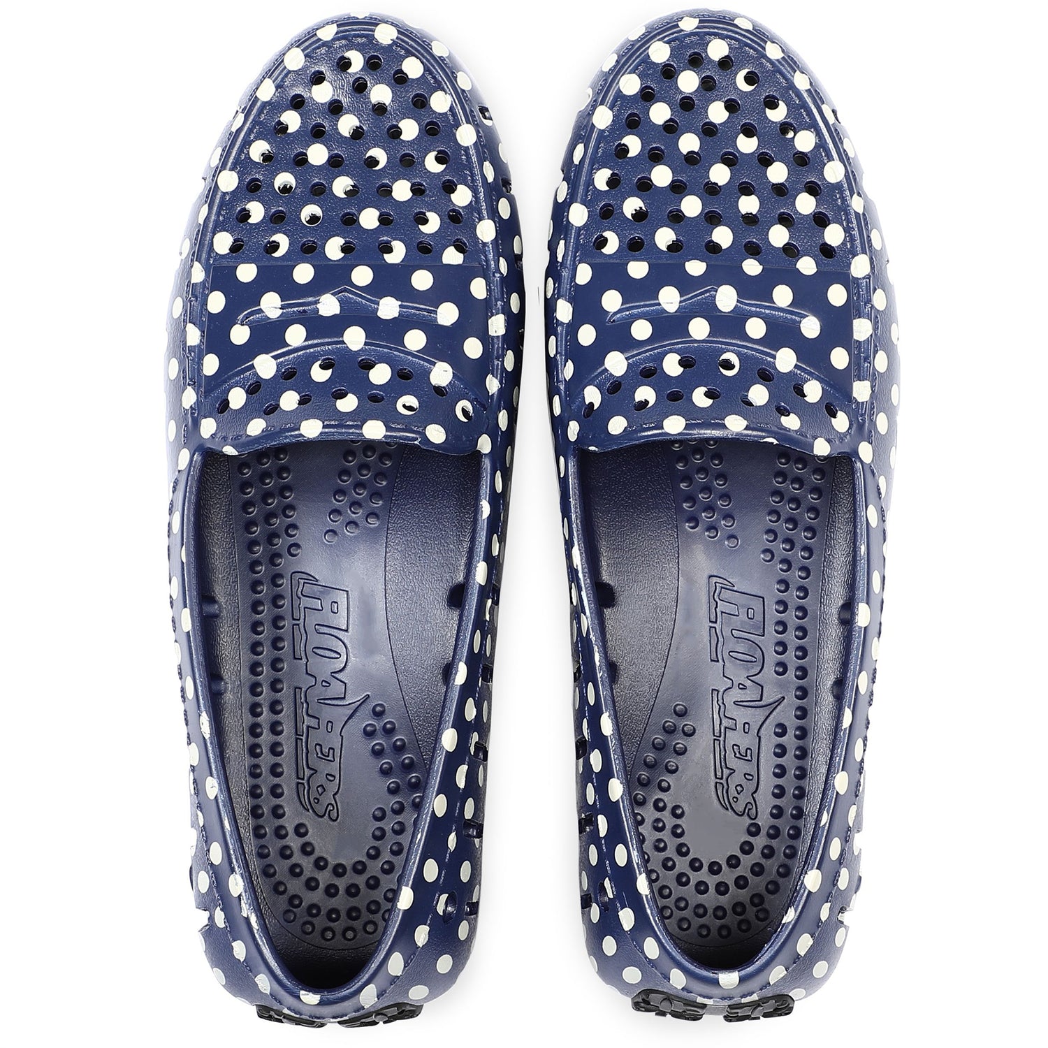 NAVY DOTS/BLACK POSH 5P