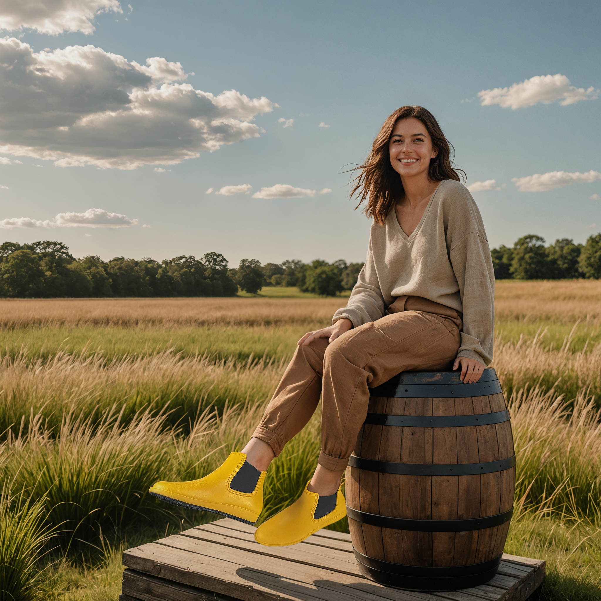 WOMENS MARIGOLD/BLACK LONDONER BOOT - FINAL SALE