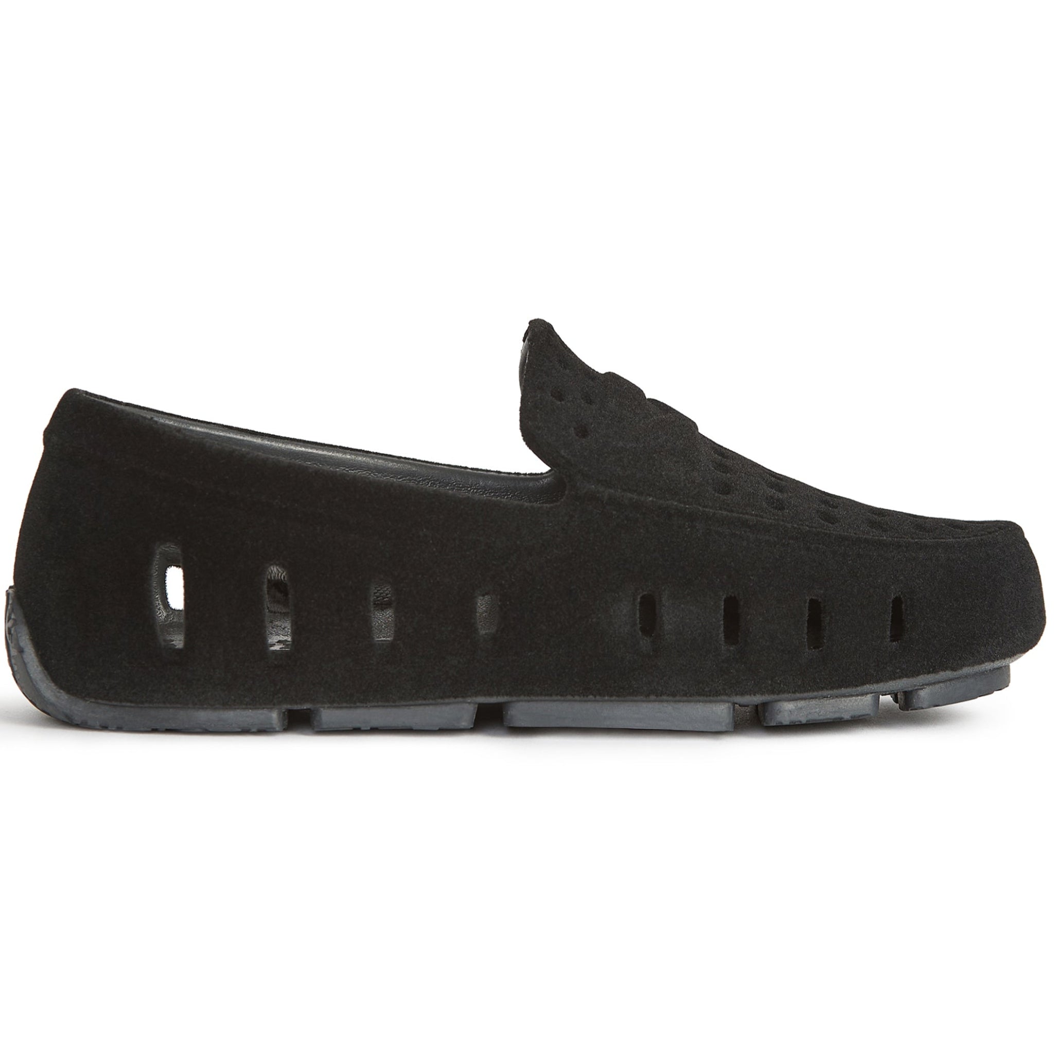 Kids Prodigy Black Suede Loafers