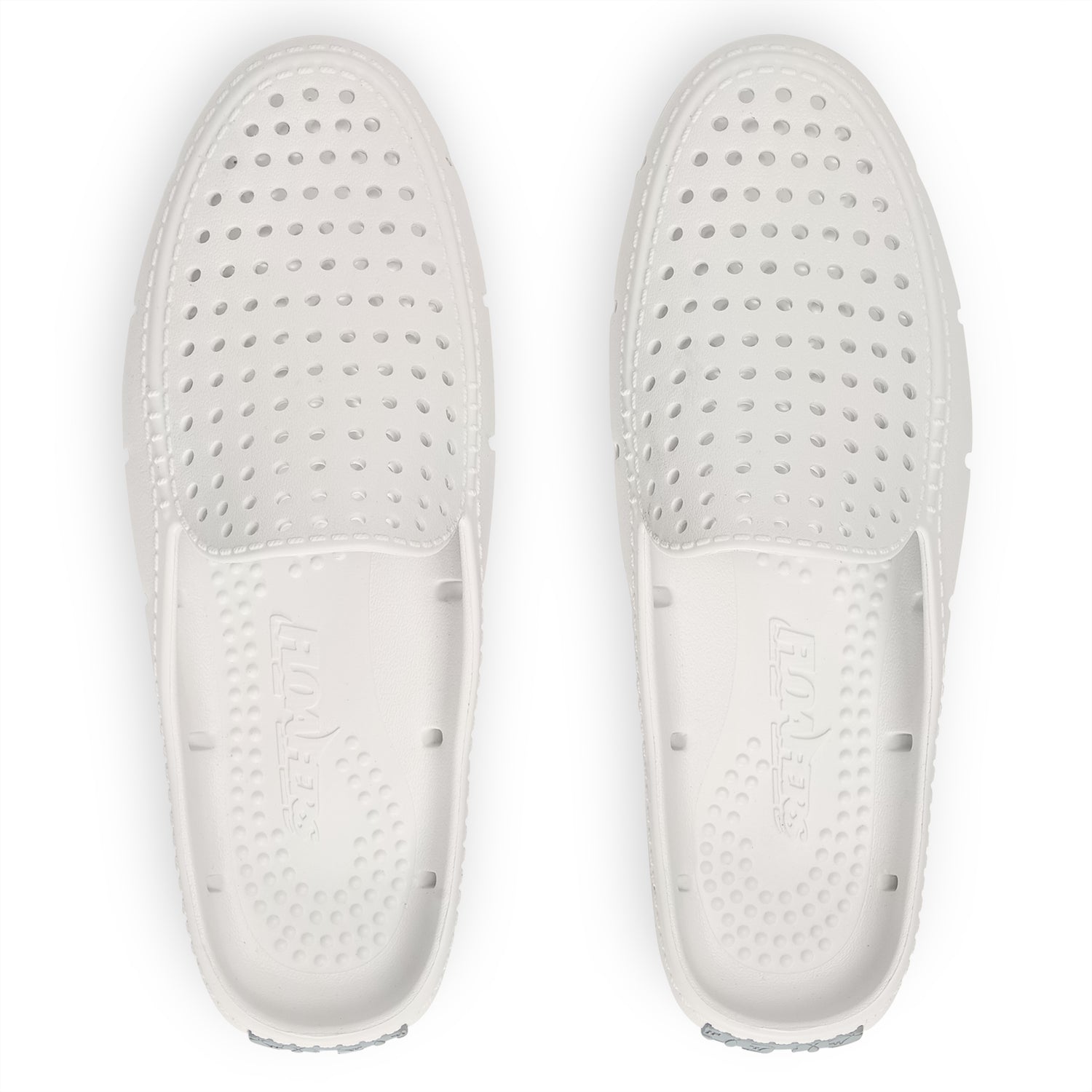 BRIGHT WHITE/HARBOR MIST GRAY SUNSET SLIDE - WOMENS
