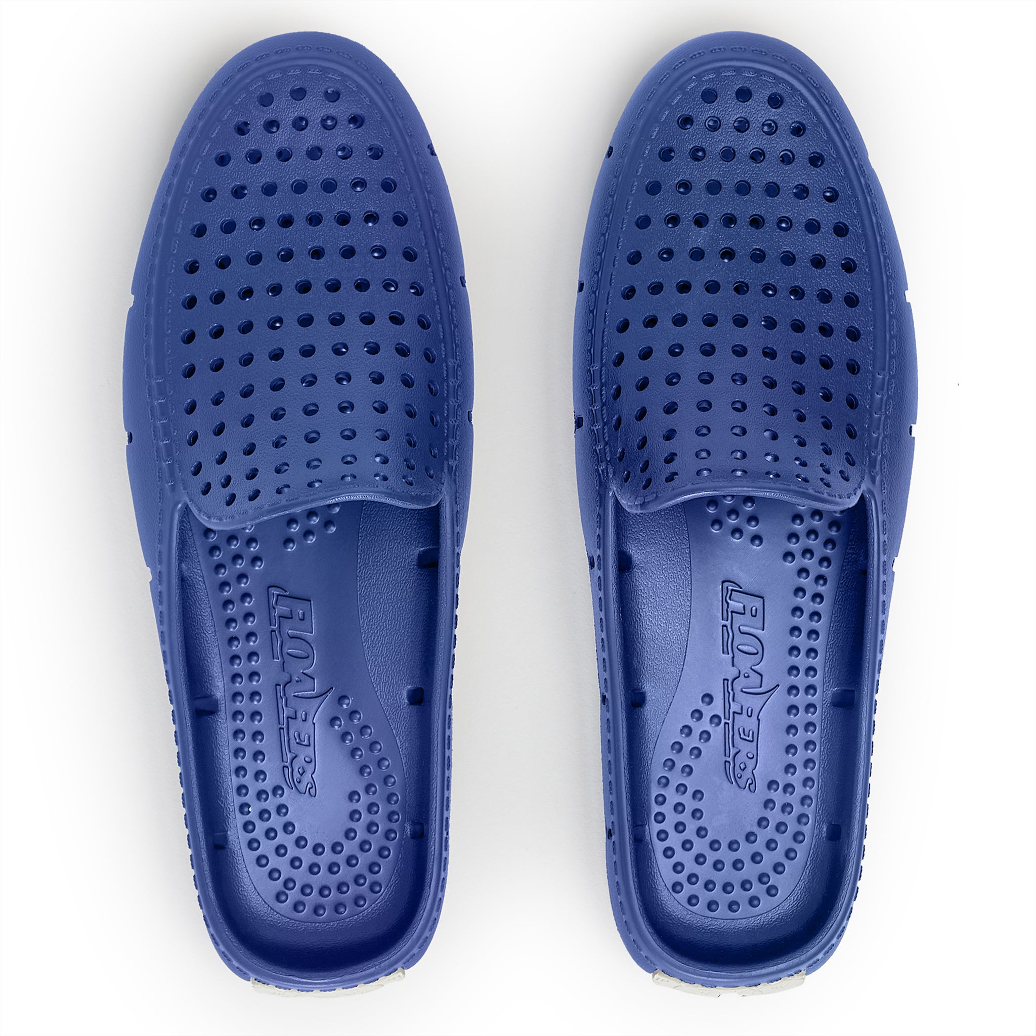 NAVY PEONY/BRIGHT WHITE SUNSET SLIDE - WOMENS