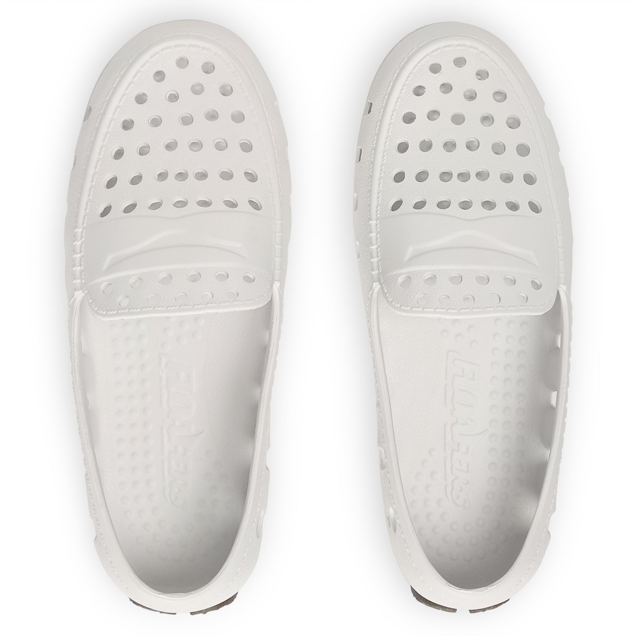 Kids Prodigy Bright White Harbor Mist Gray Loafers