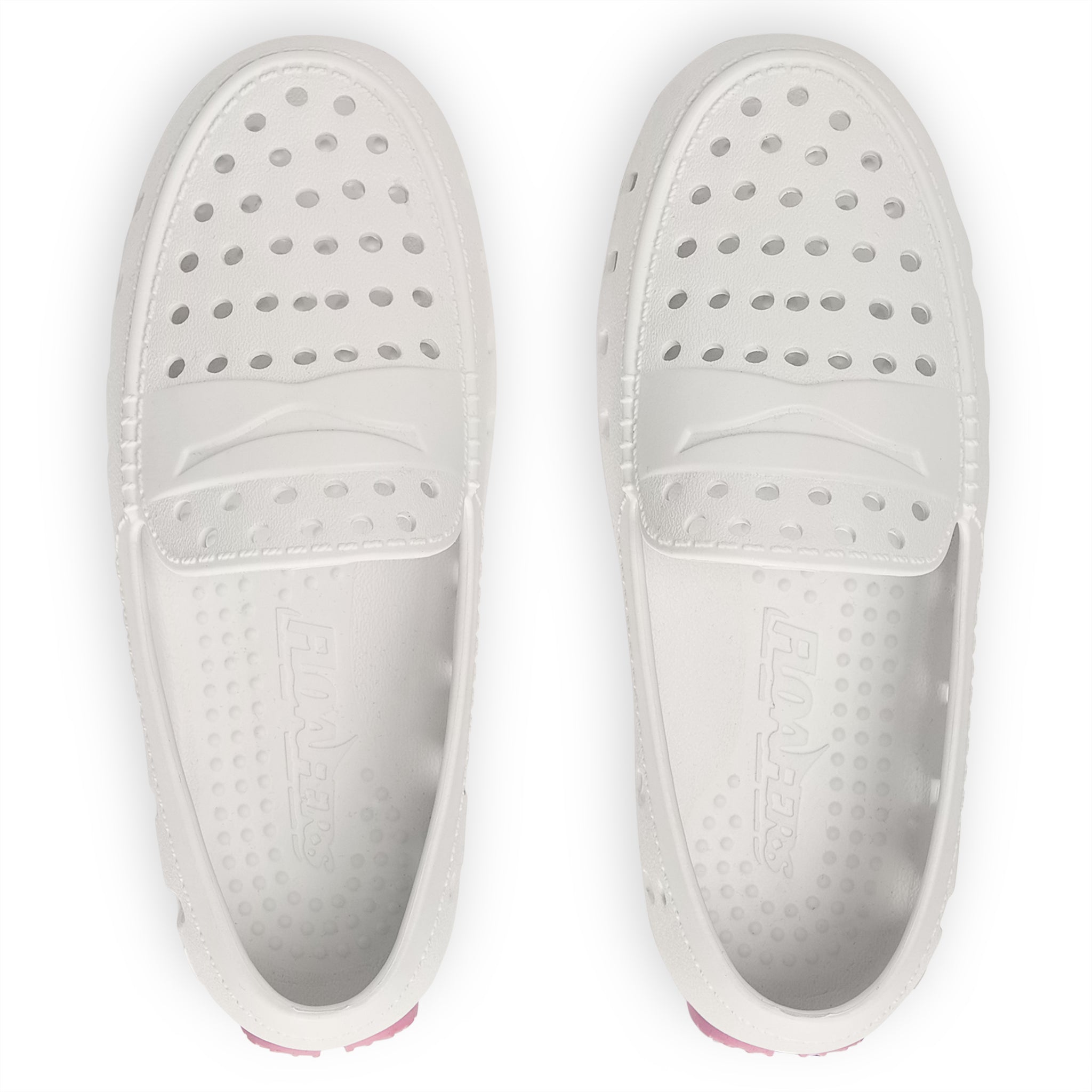 Kids Prodigy Bright White Lilac Loafers