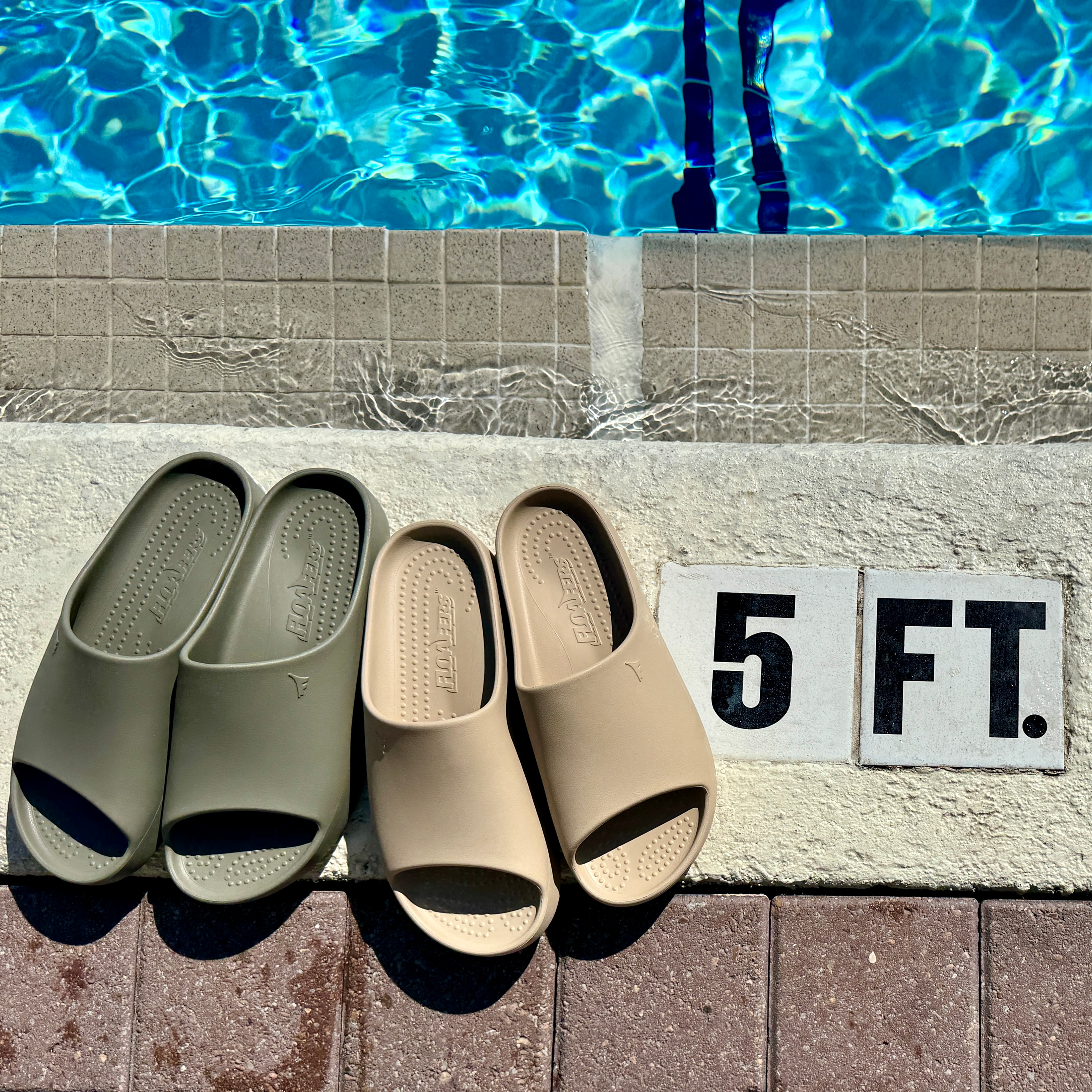 WARM SAND/BRIGHT WHITE LANE-4 MENS SLIDE
