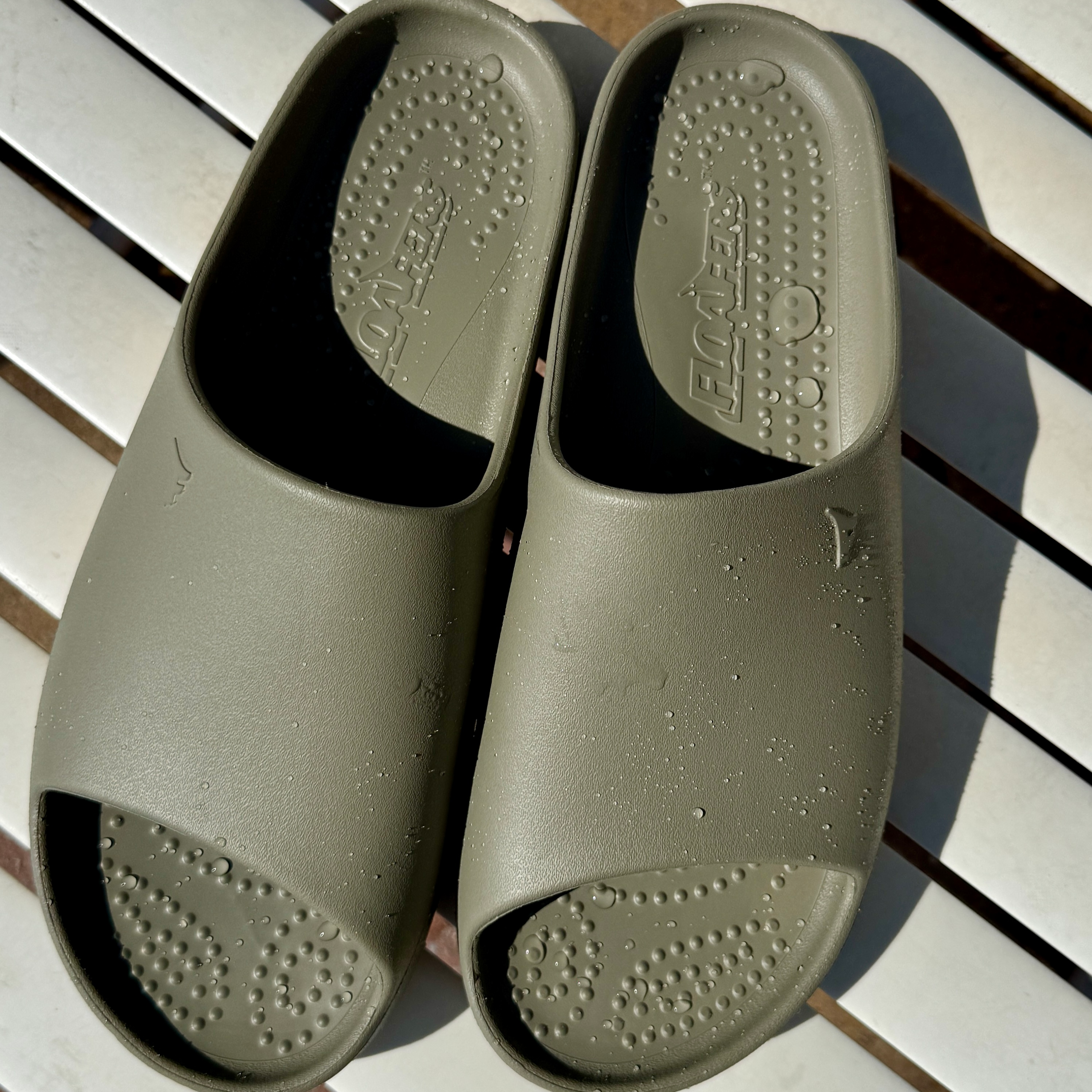 MERMAID GREEN/BRIGHT WHITE LANE-4 MENS SLIDE