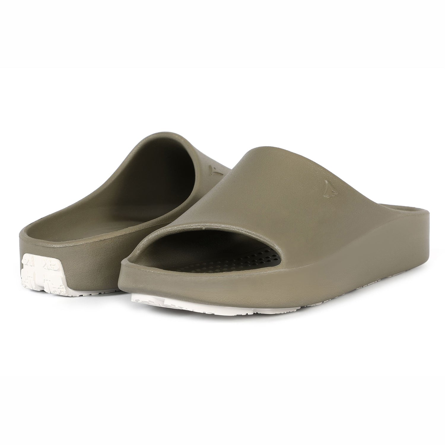 MERMAID GREEN/BRIGHT WHITE LANE-4 WOMENS SLIDE