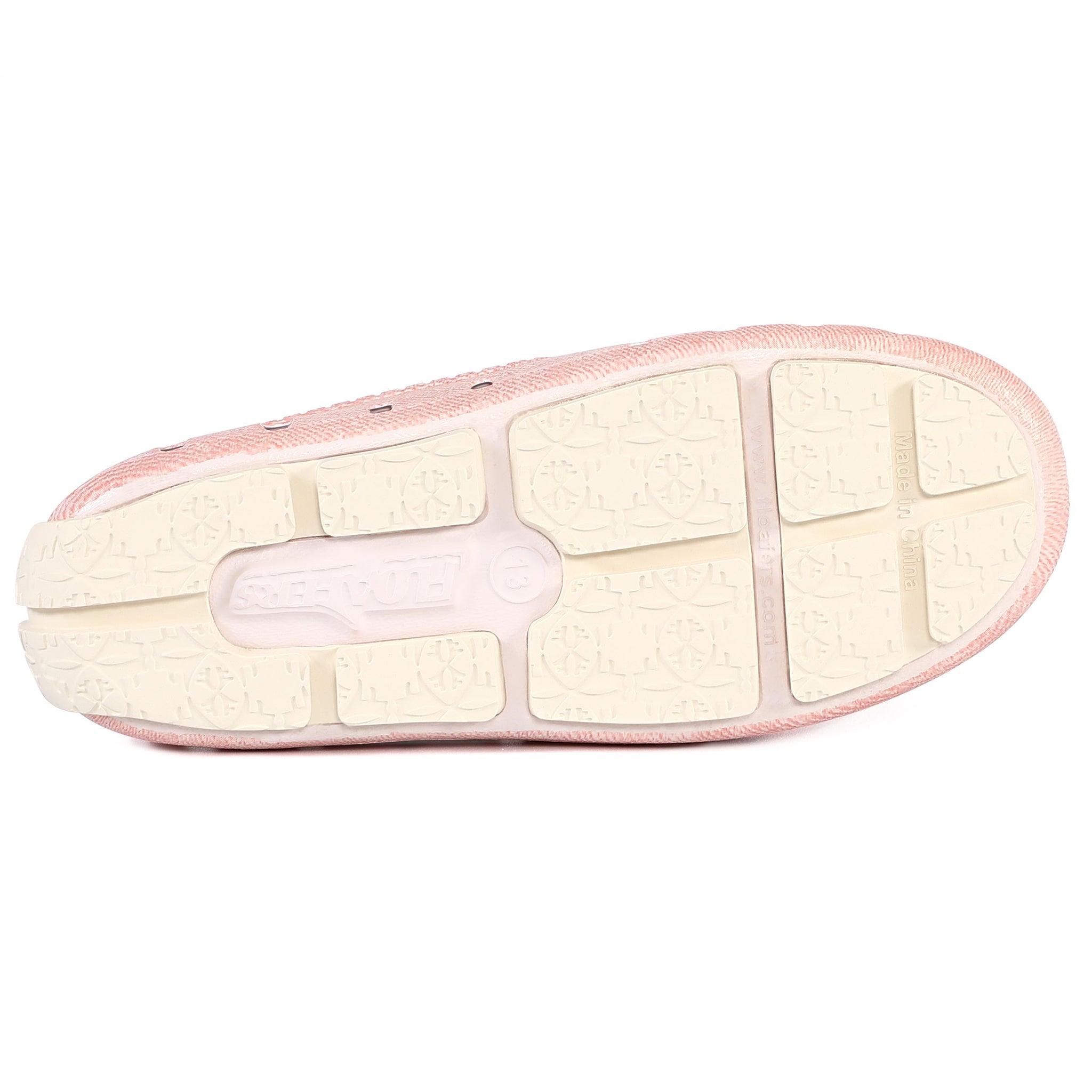 Kids Prodigy Pink Denim Print Bright White Loafers