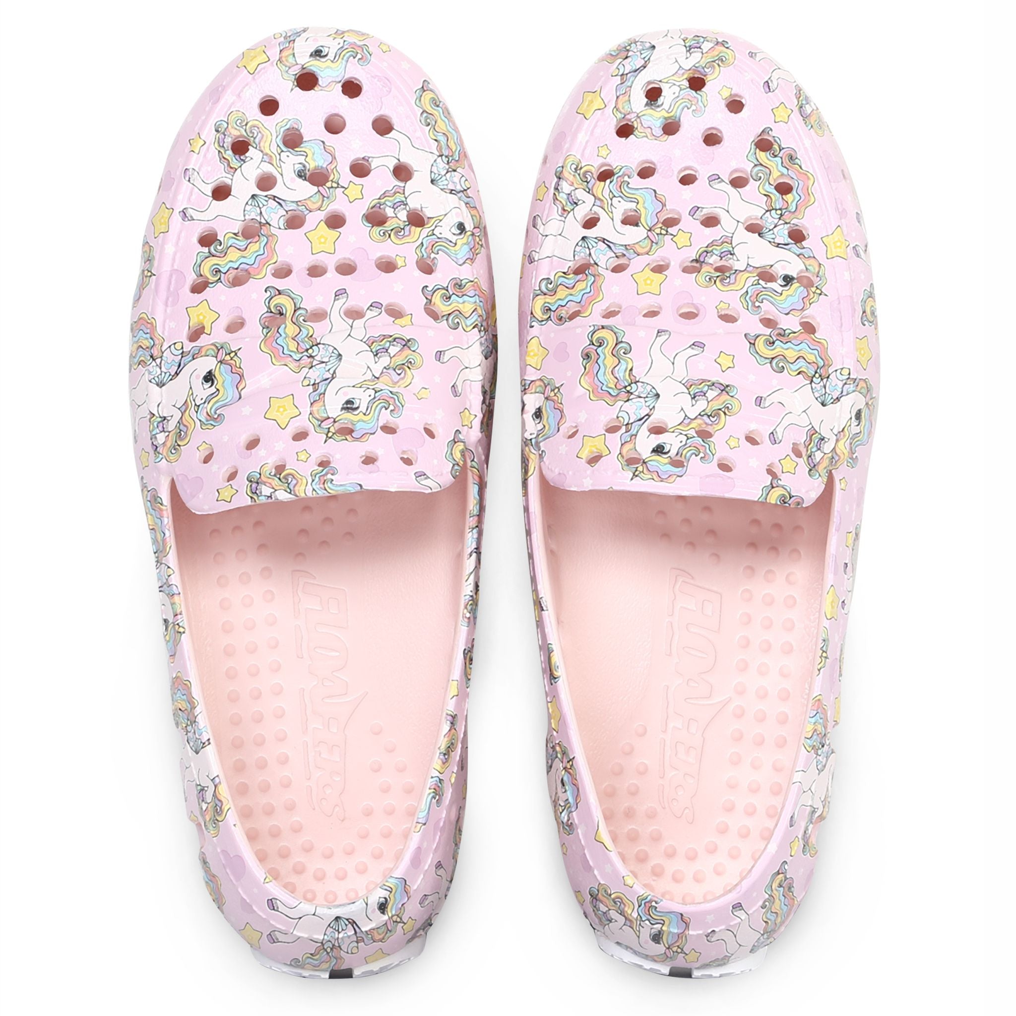 Kids Prodigy Unicorn Pink Multi/Bright White Print Loafers