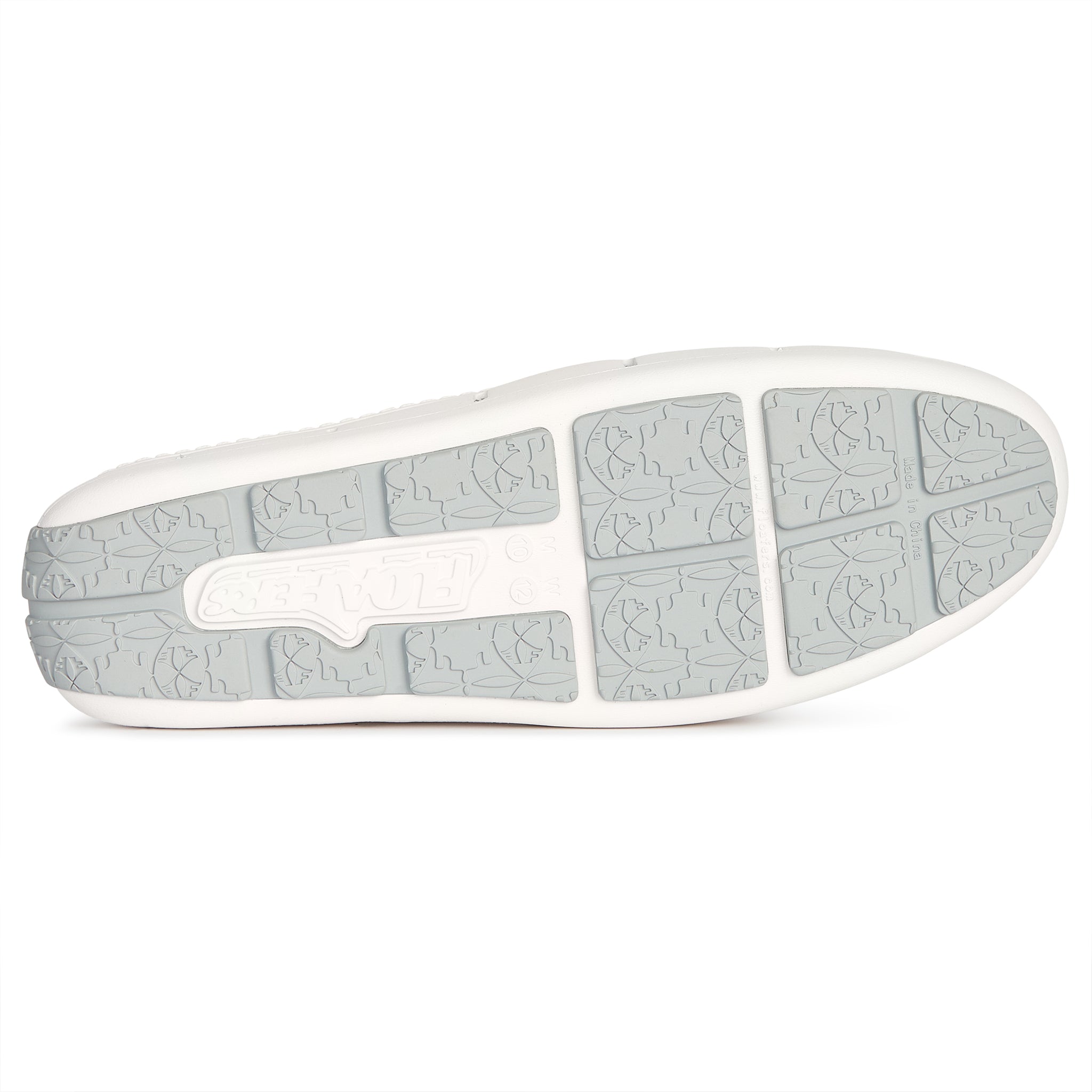 MENS BRIGHT WHITE/HARBOR MIST GRAY SUNSET SLIDE
