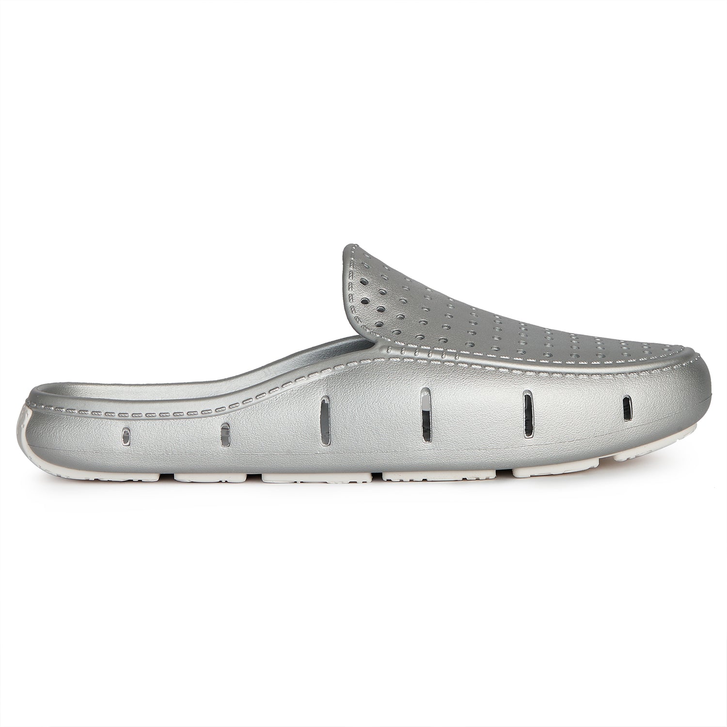 MENS SILVER METALLIC/BRIGHT WHITE SUNSET SLIDE