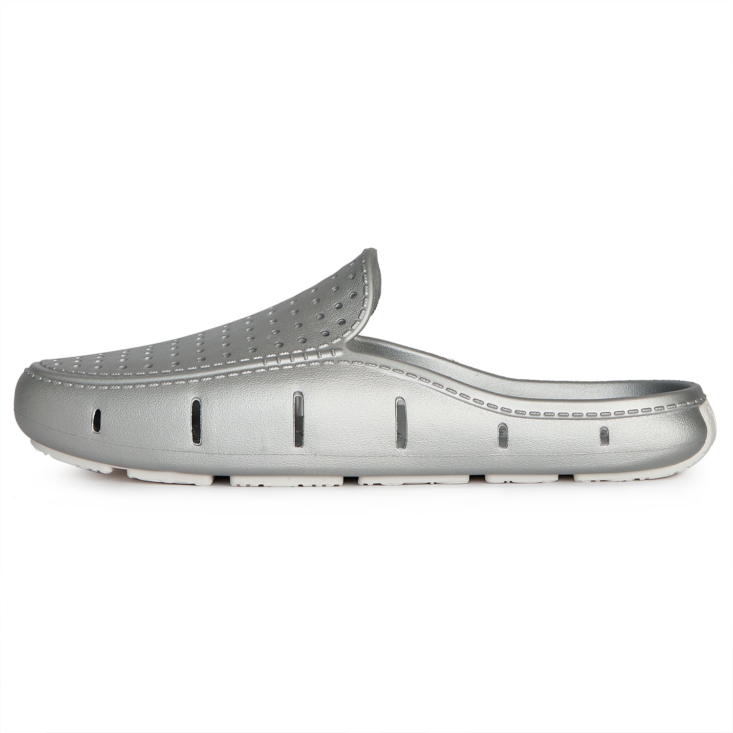 MENS SILVER METALLIC/BRIGHT WHITE SUNSET SLIDE