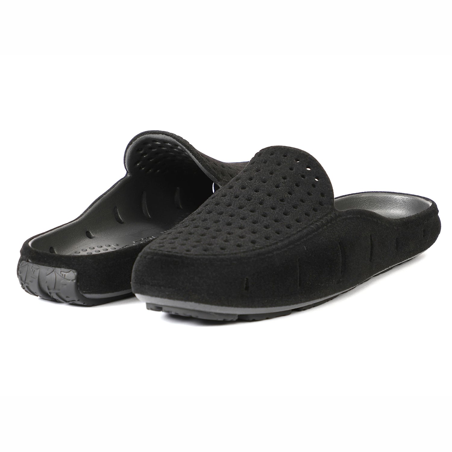 BLACK VEGAN SUEDE SUNSET SLIDE 3.0 - WOMENS