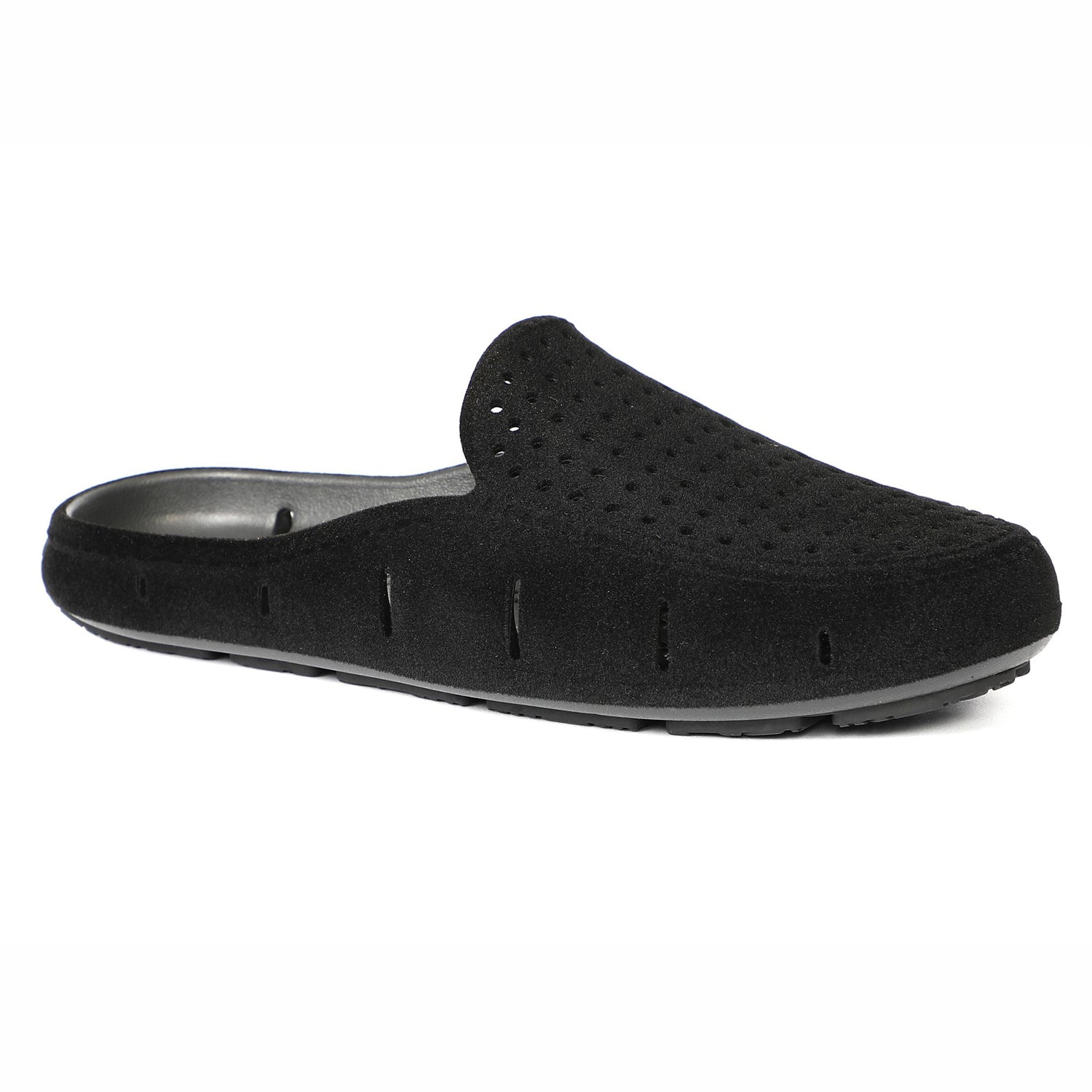 BLACK VEGAN SUEDE SUNSET SLIDE 3.0 - WOMENS