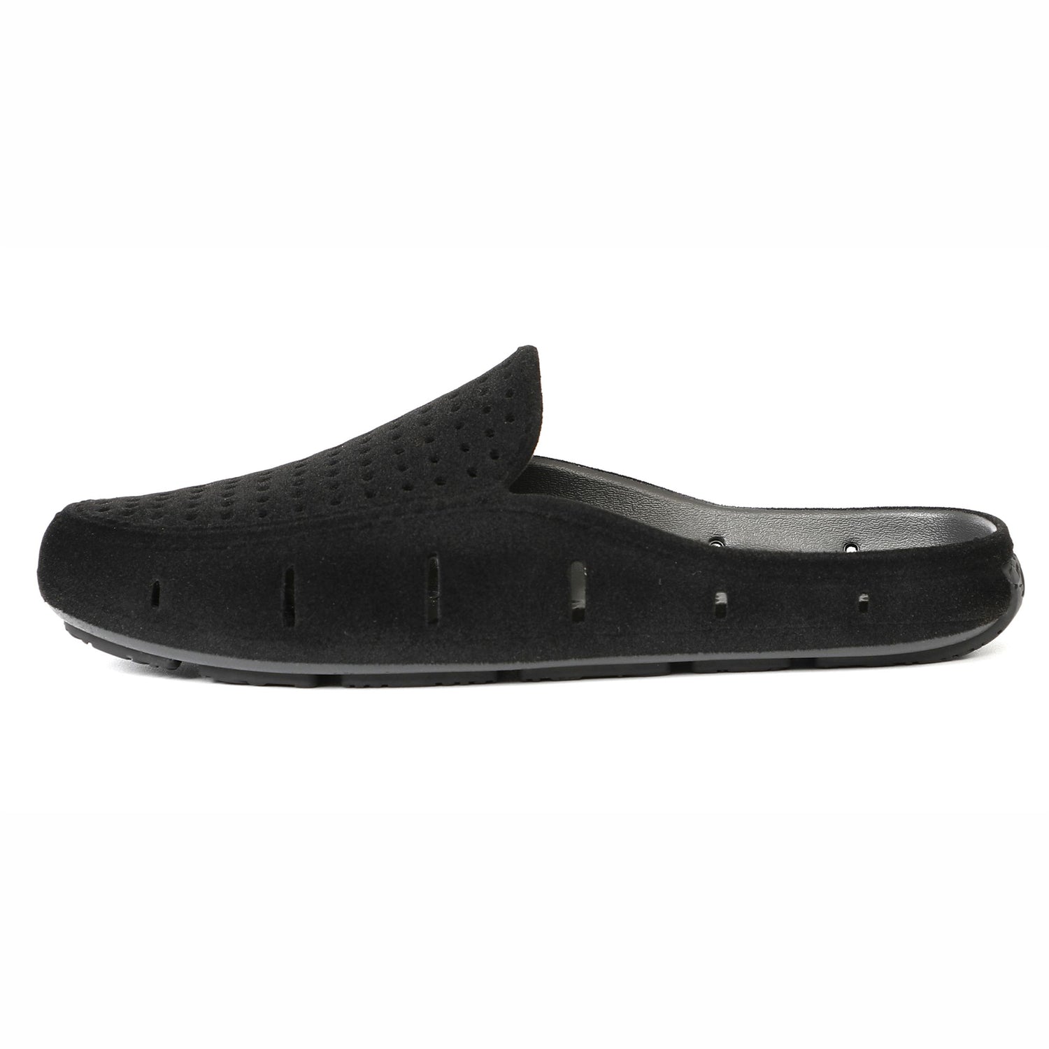 BLACK VEGAN SUEDE SUNSET SLIDE 3.0 - WOMENS