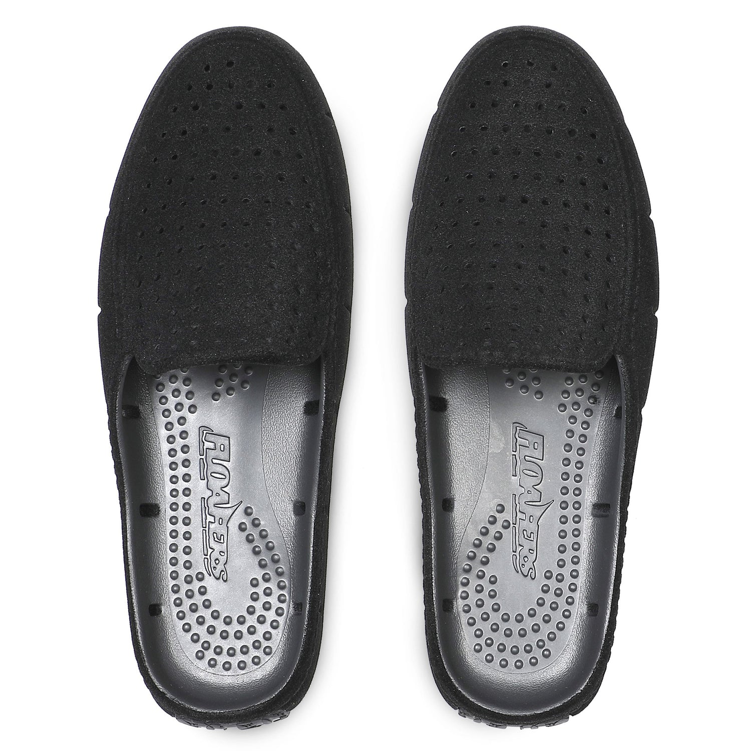 BLACK VEGAN SUEDE SUNSET SLIDE 3.0 - WOMENS