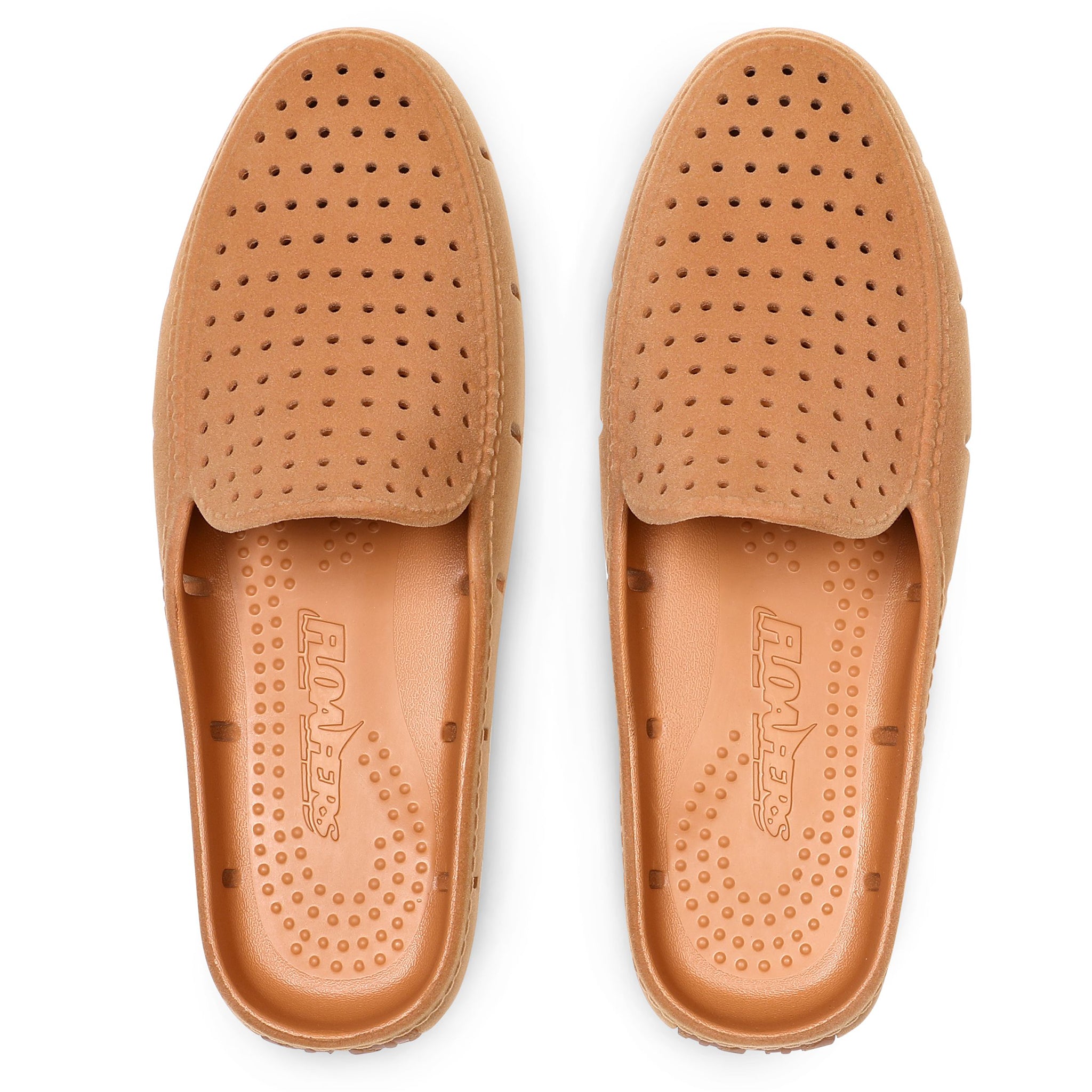 COGNAC VEGAN SUEDE SUNSET SLIDE 3.0 - MENS