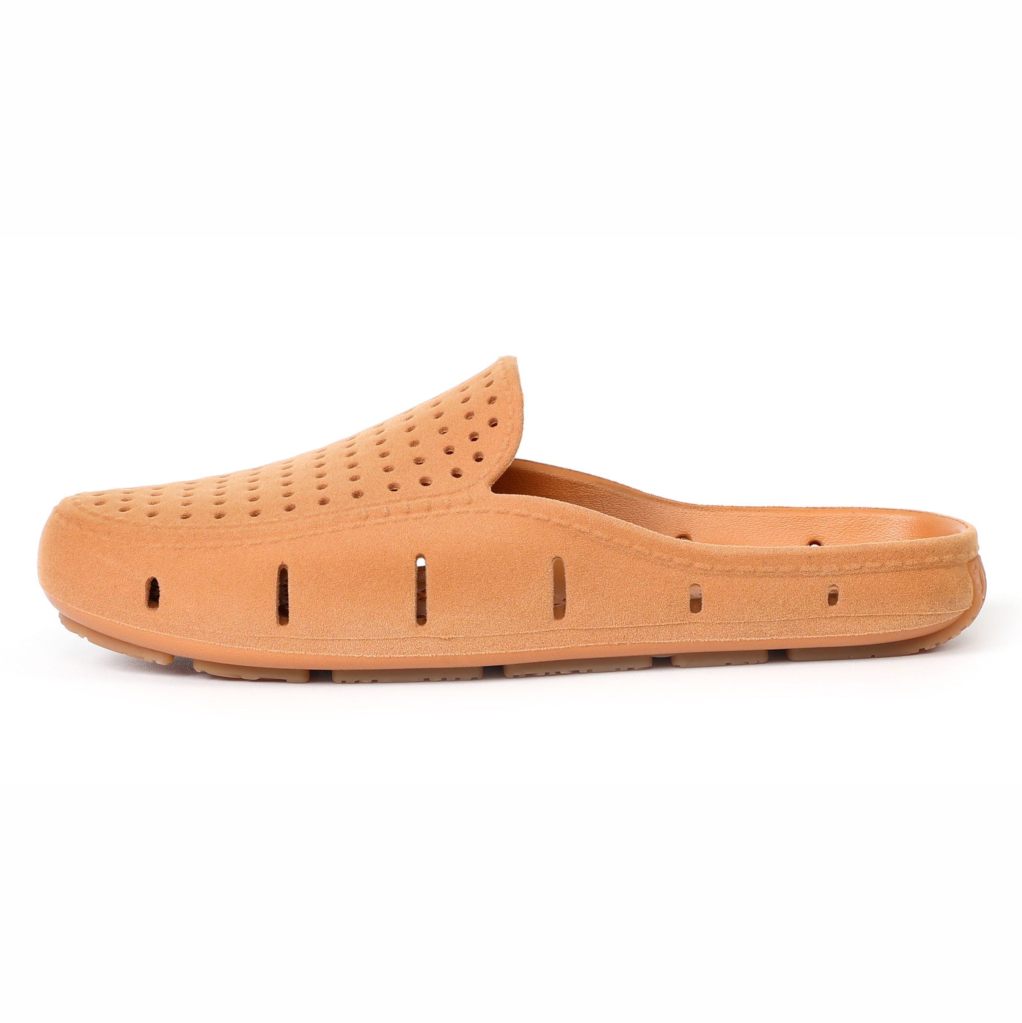 COGNAC VEGAN SUEDE SUNSET SLIDE 3.0 - WOMENS