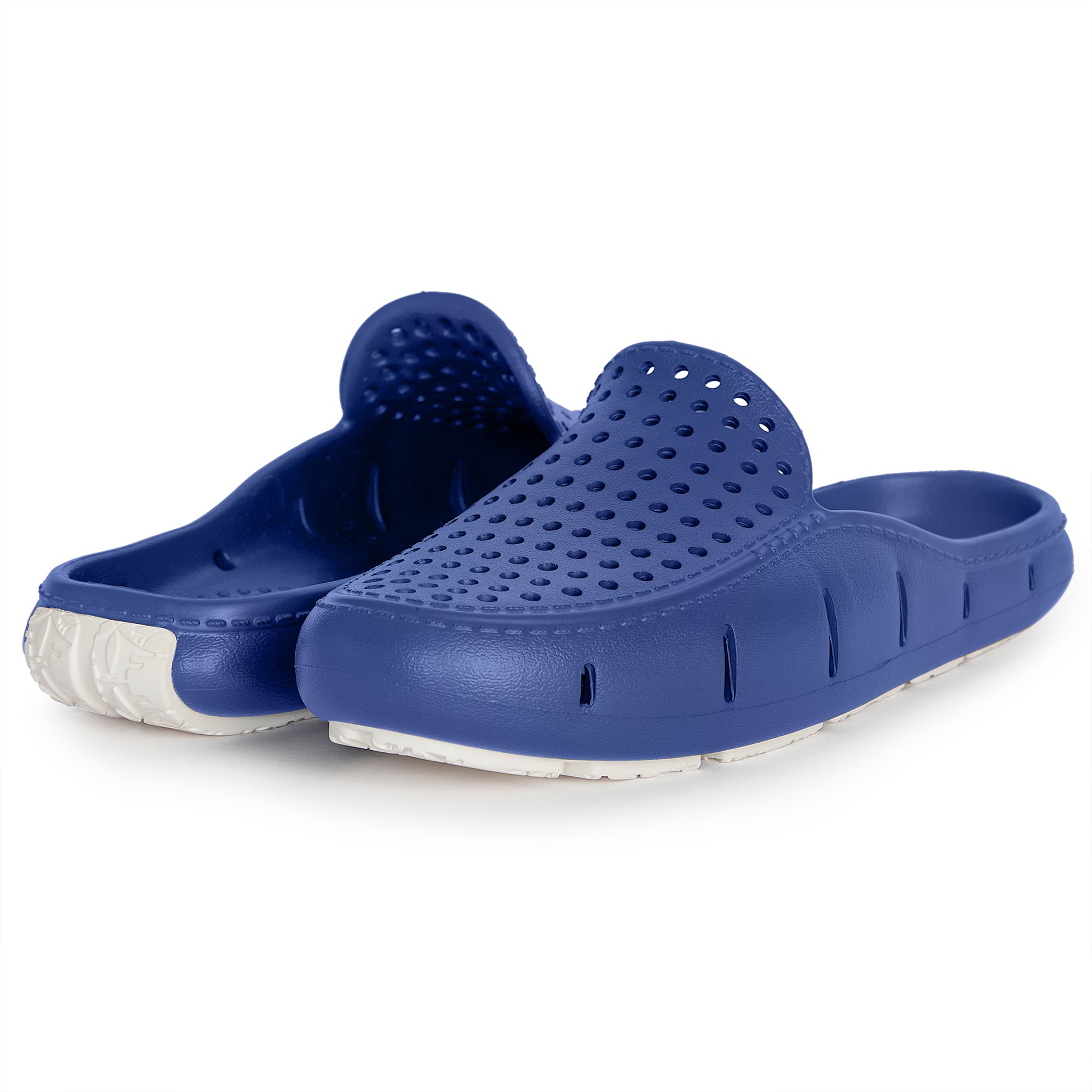 NAVY PEONY/BRIGHT WHITE SUNSET SLIDE - WOMENS