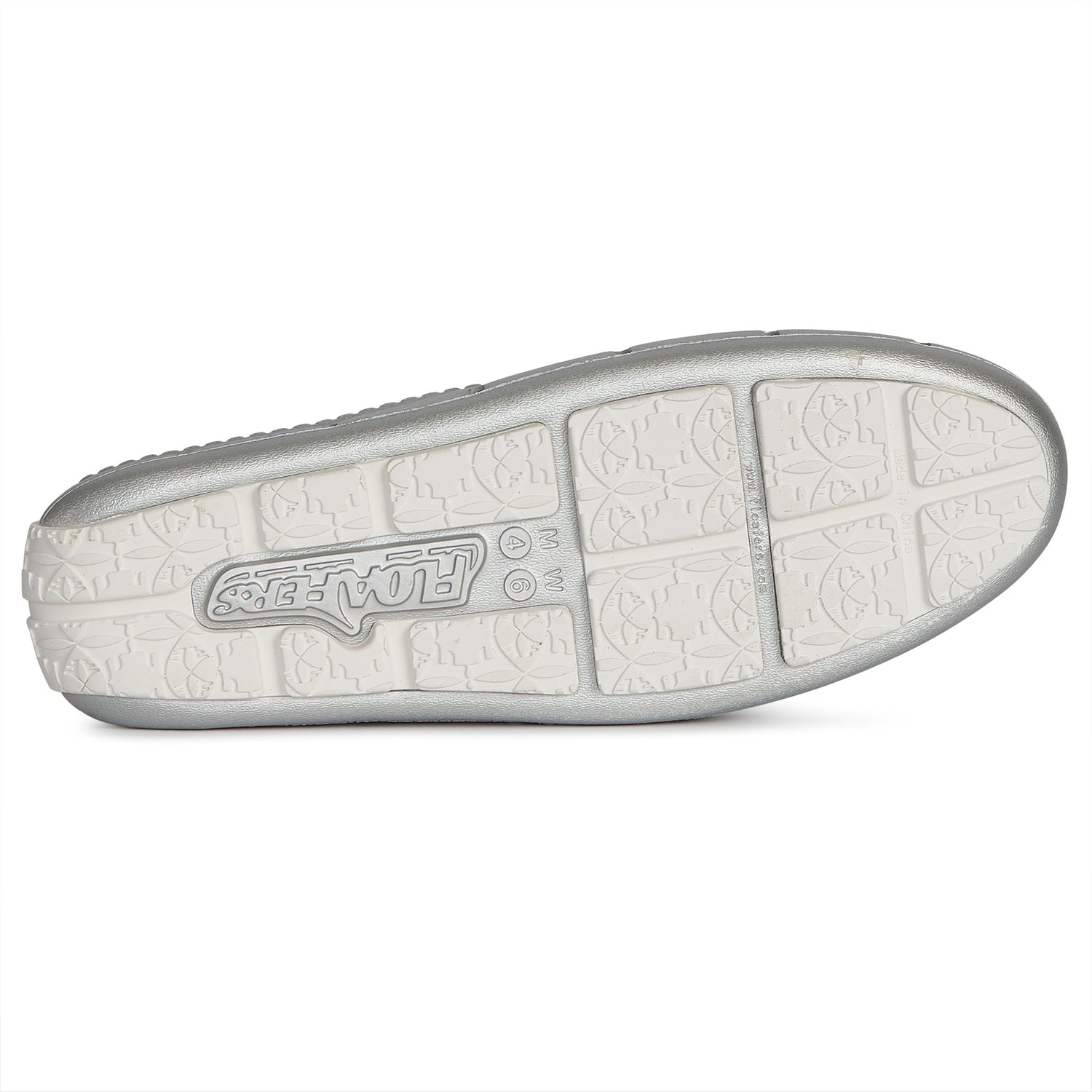 SILVER METALLIC/BRIGHT WHITE SUNSET SLIDE - WOMENS