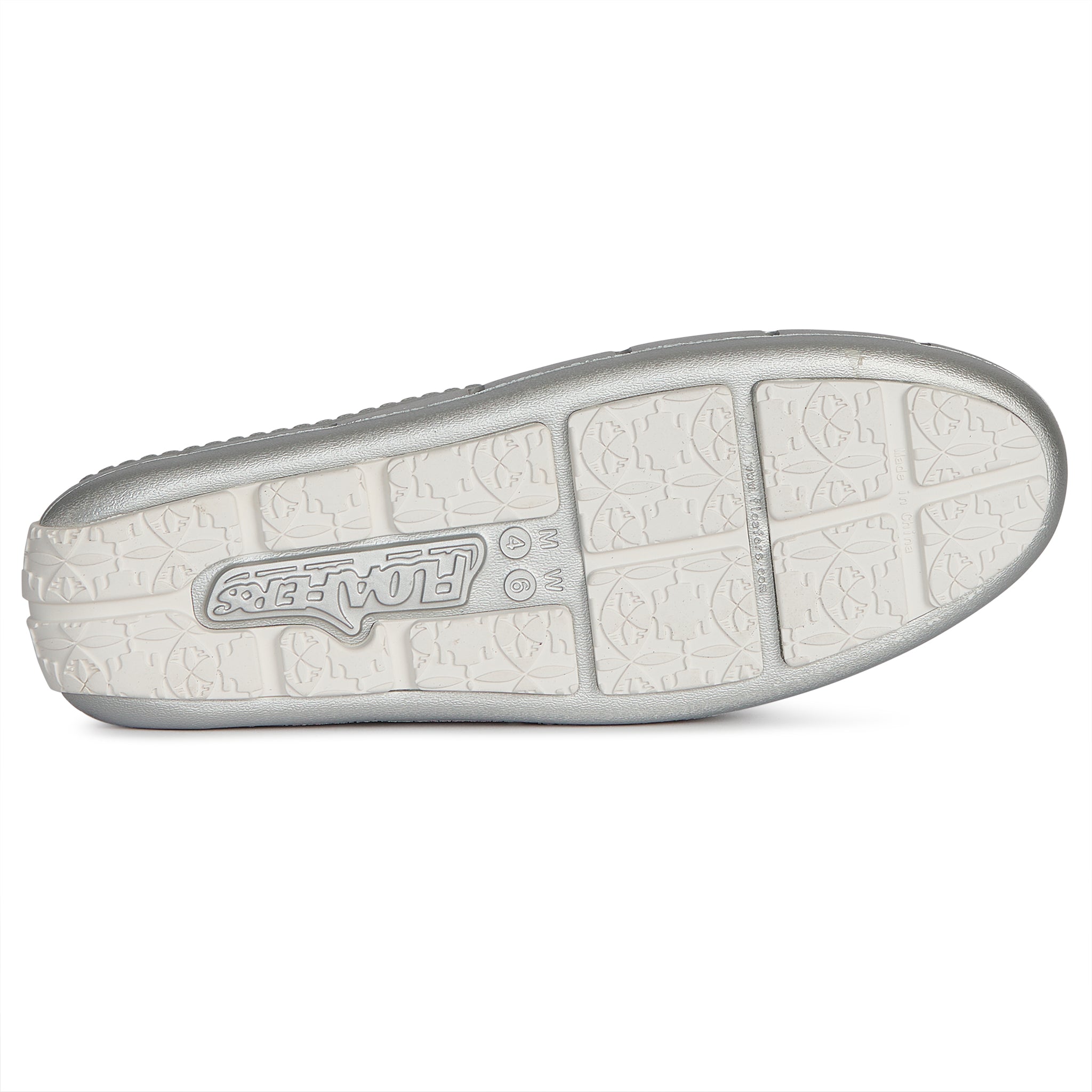 SILVER METALLIC/BRIGHT WHITE SUNSET SLIDE - WOMENS