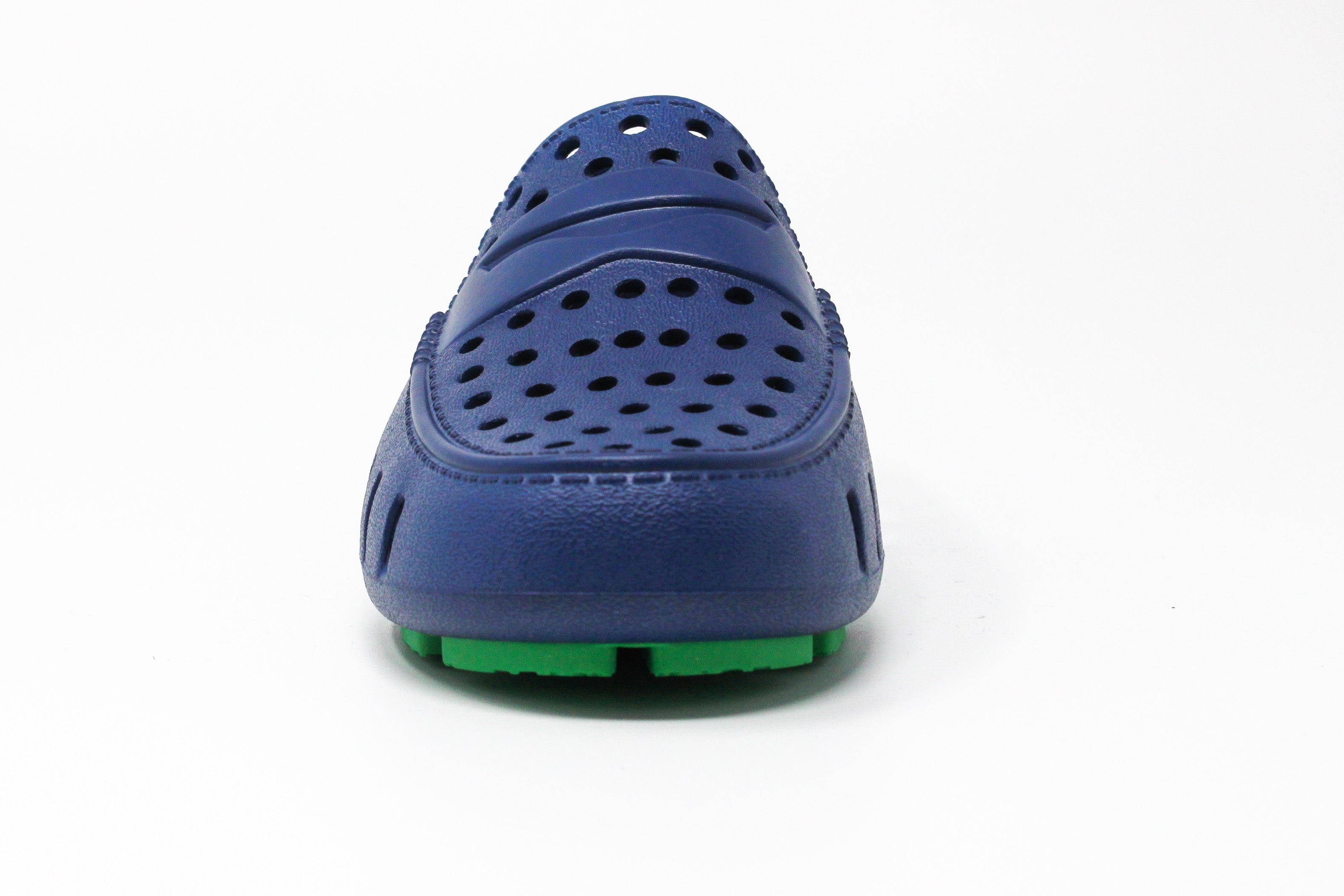 Kids Prodigy Navy Peony Turf Green Loafers
