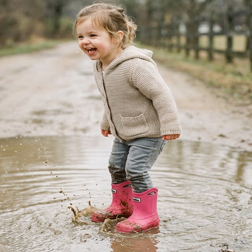 KIDS SCOUT-T RASPBERRY RAIN BOOT