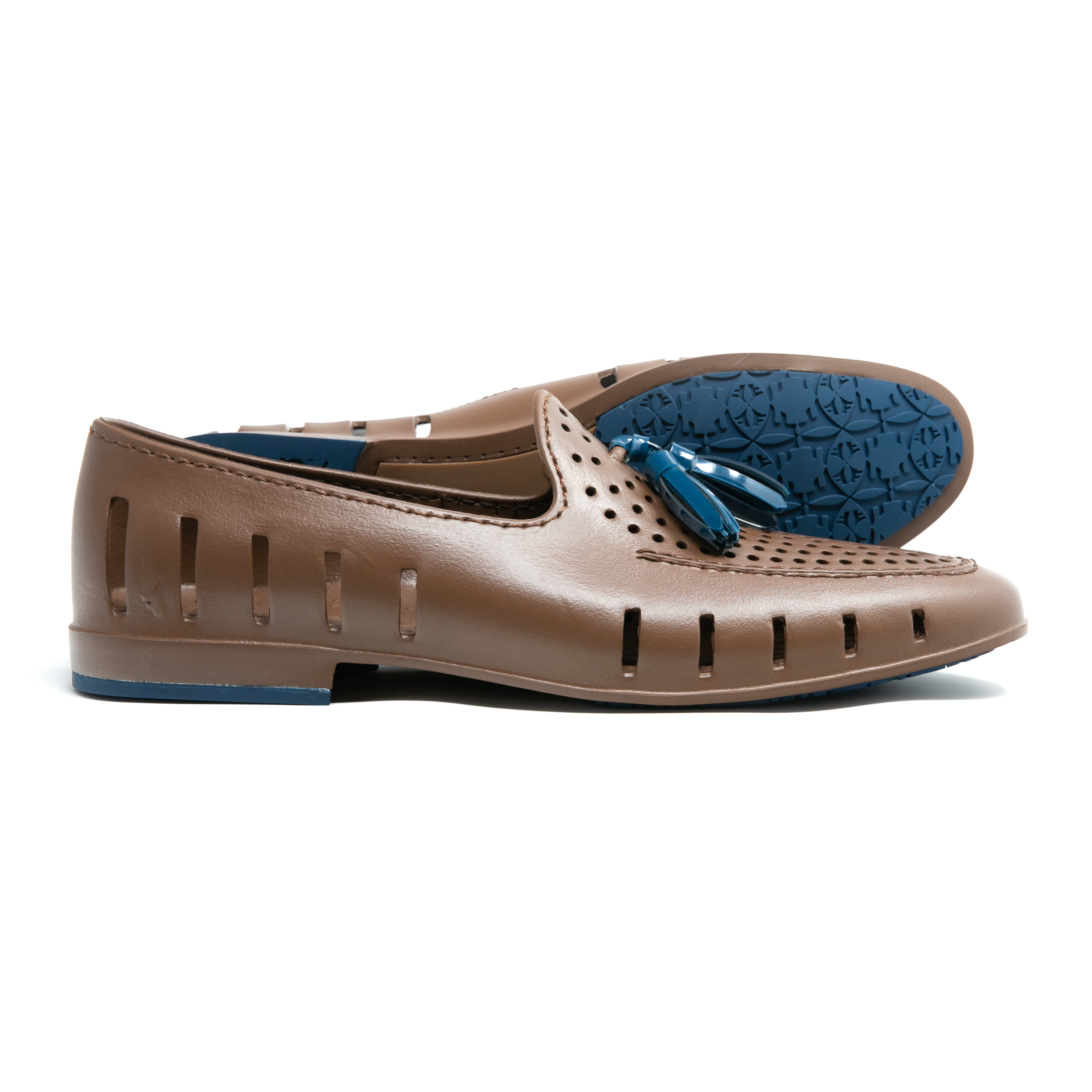 EXECUTIVE TASSEL DRIFTWOOD BROWN/SAILOR NAVY - MENS - FINAL SALE