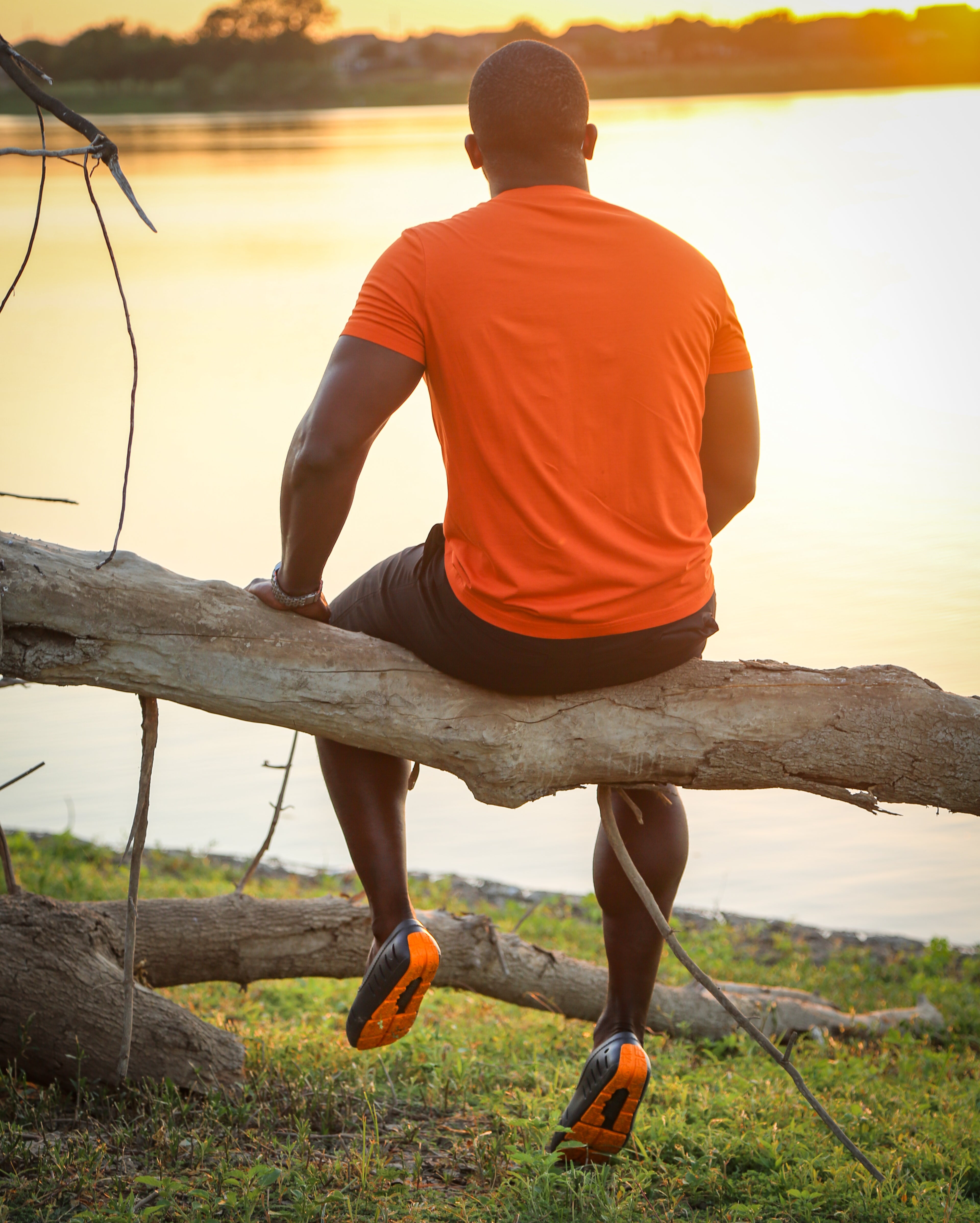 ASPHALT/FLAME ORANGE - MENS
