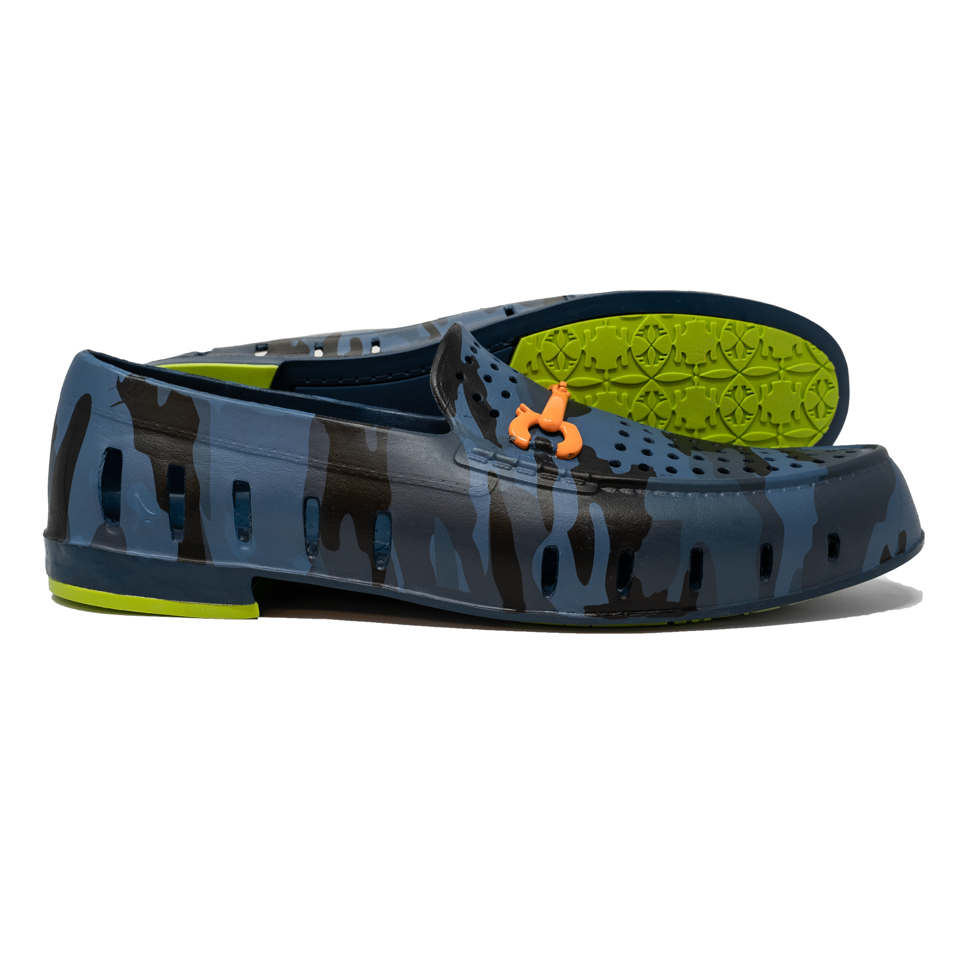 CHAIRMAN BIT - BLUE CAMO/LIME GREEN - MENS