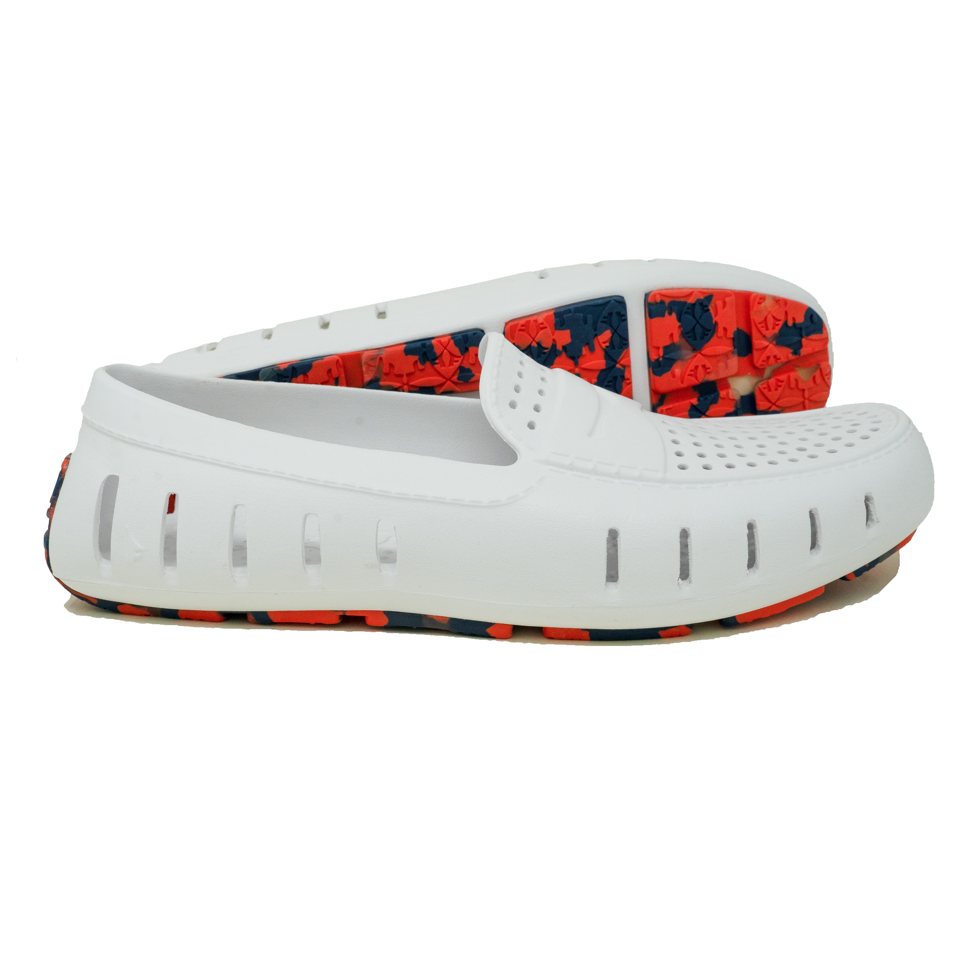 BRIGHT WHITE/RED BLUE SPLATTER - MENS