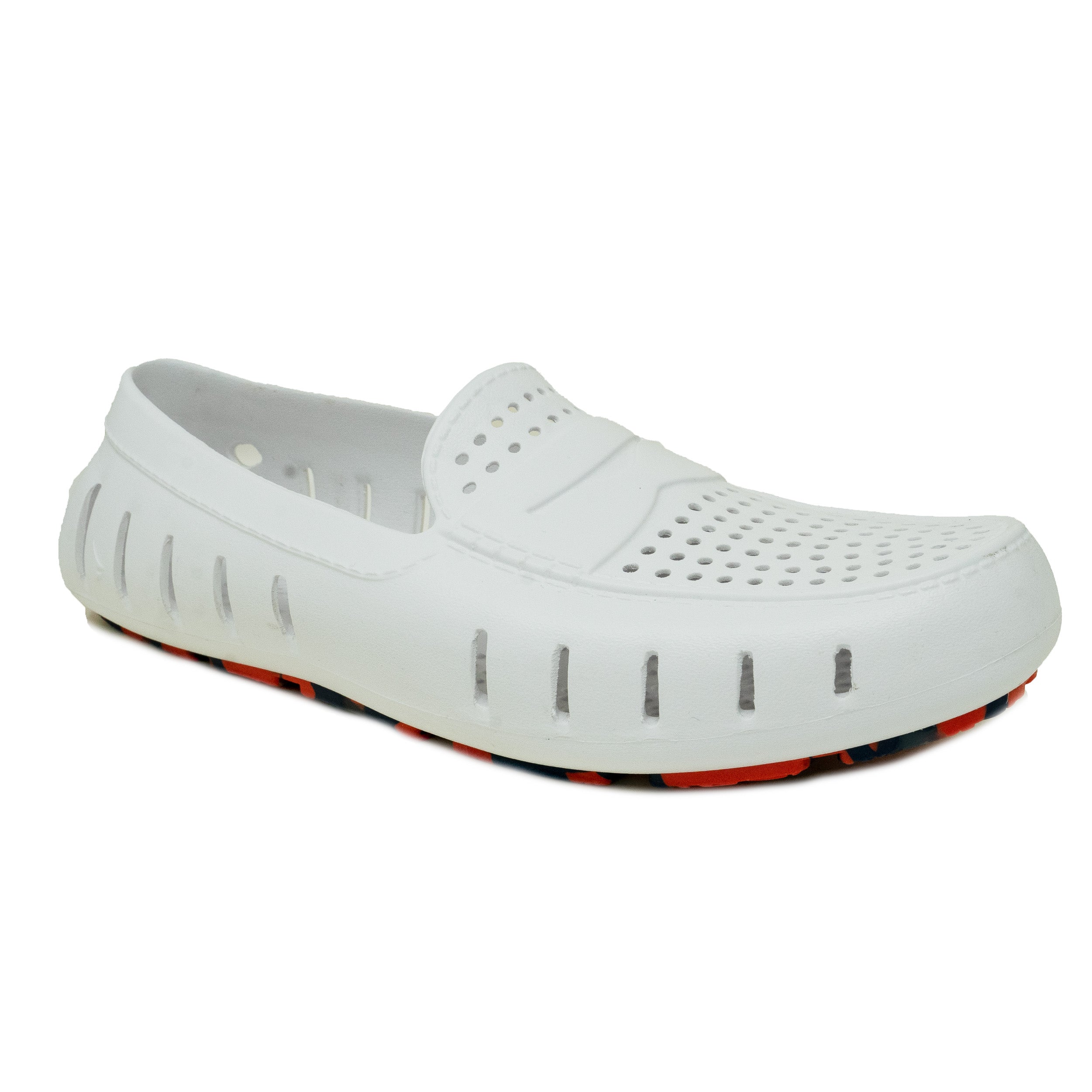BRIGHT WHITE/RED BLUE SPLATTER - MENS