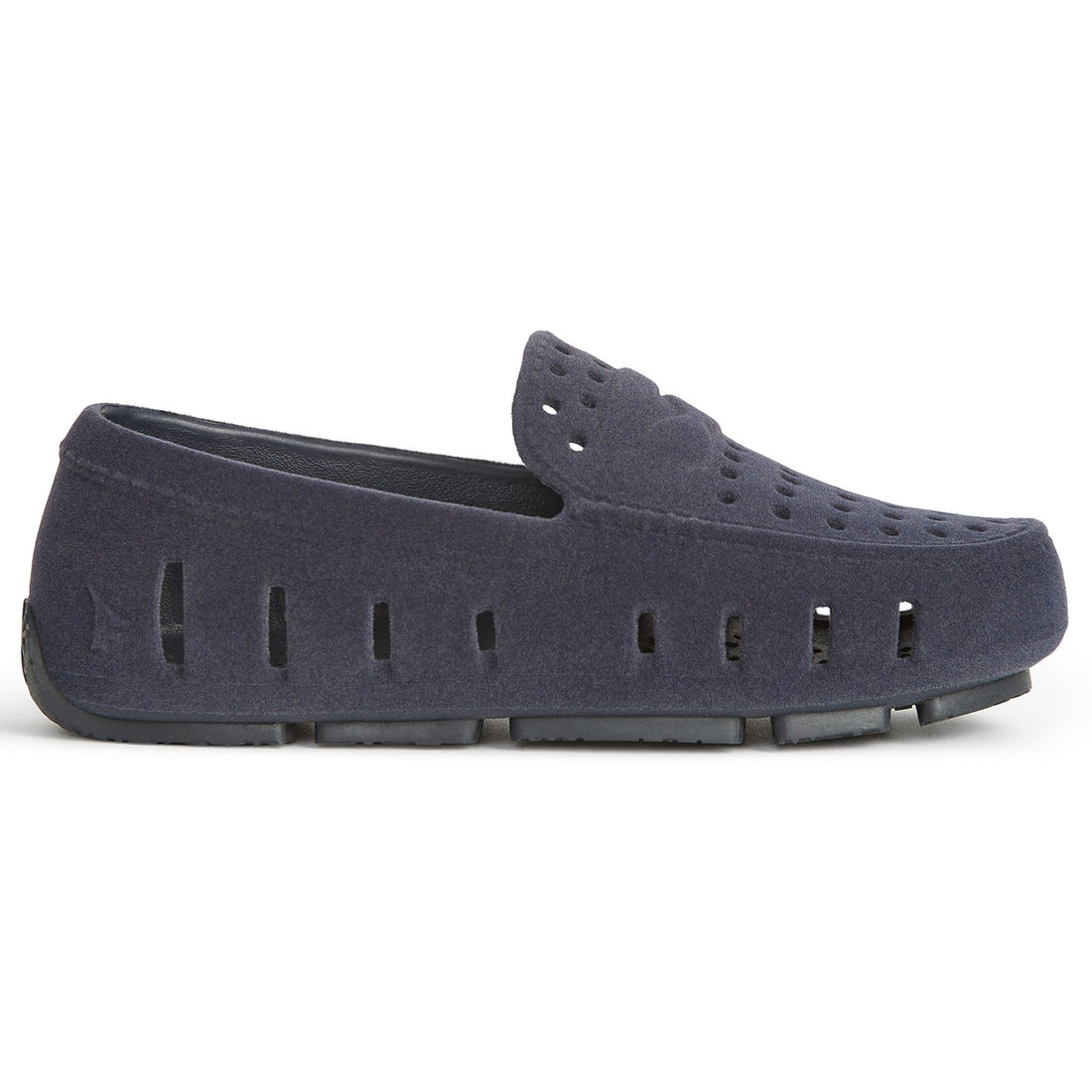 Kids Prodigy Navy Suede Loafers