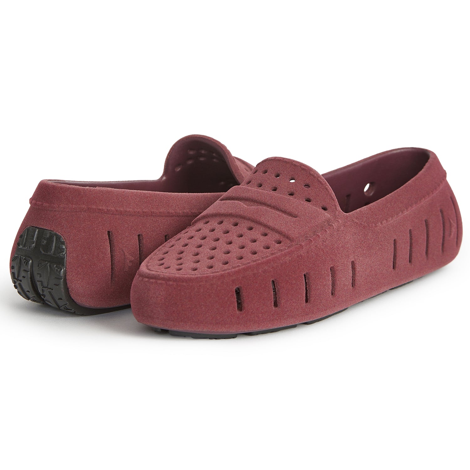 WOMENS BURGUNDY VEGAN SUEDE POSH 3.0