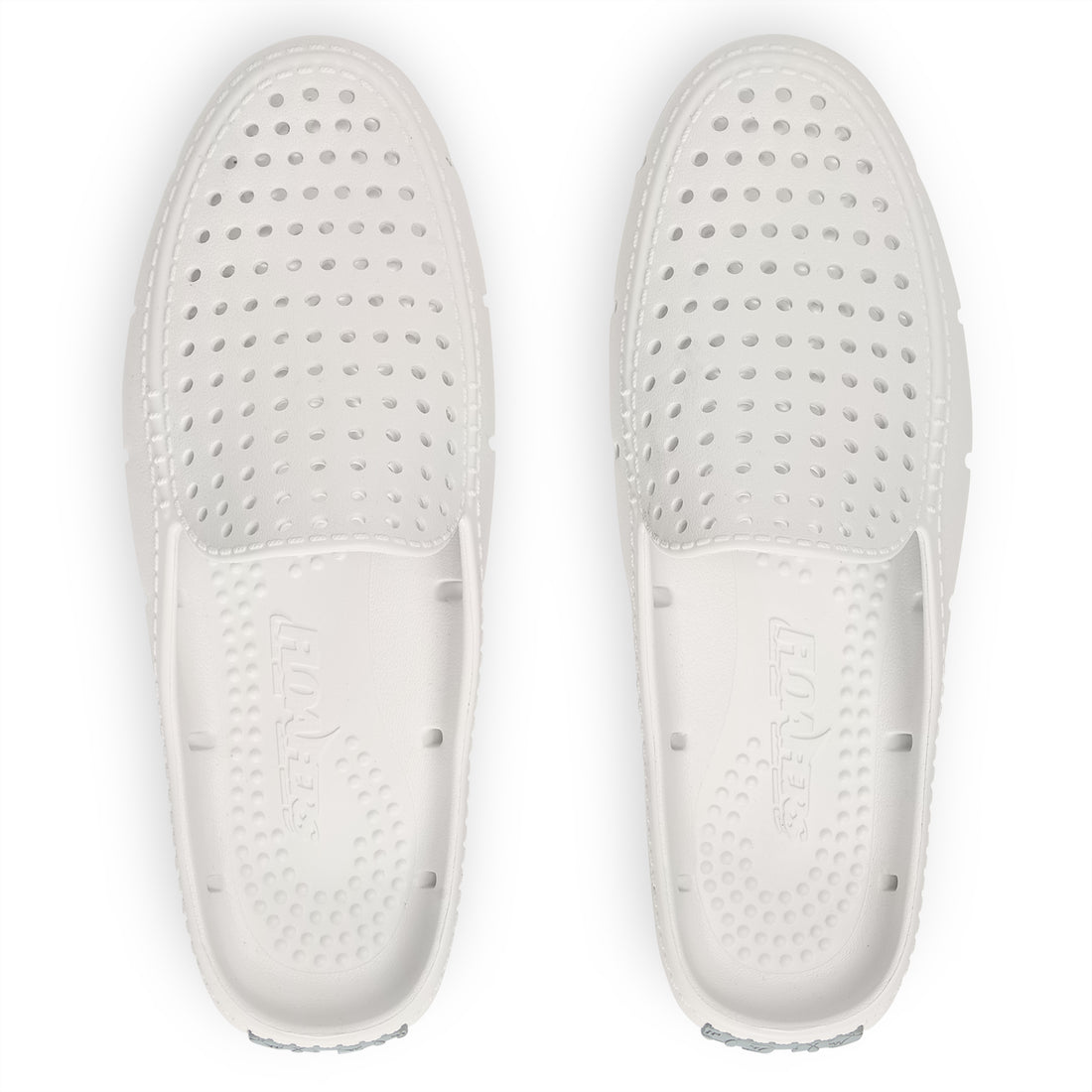 BRIGHT WHITE/HARBOR MIST GRAY SUNSET SLIDE - WOMENS