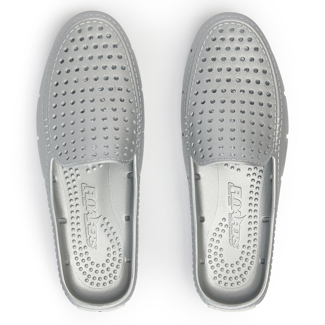 SILVER METALLIC/BRIGHT WHITE SUNSET SLIDE - WOMENS