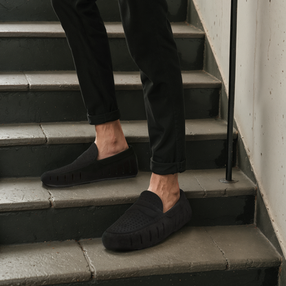 MENS BLACK VEGAN SUEDE COUNTRY CLUB 3.0