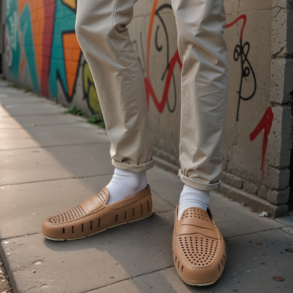 MENS TAN/BRIGHT WHITE COUNTRY CLUB 1.0