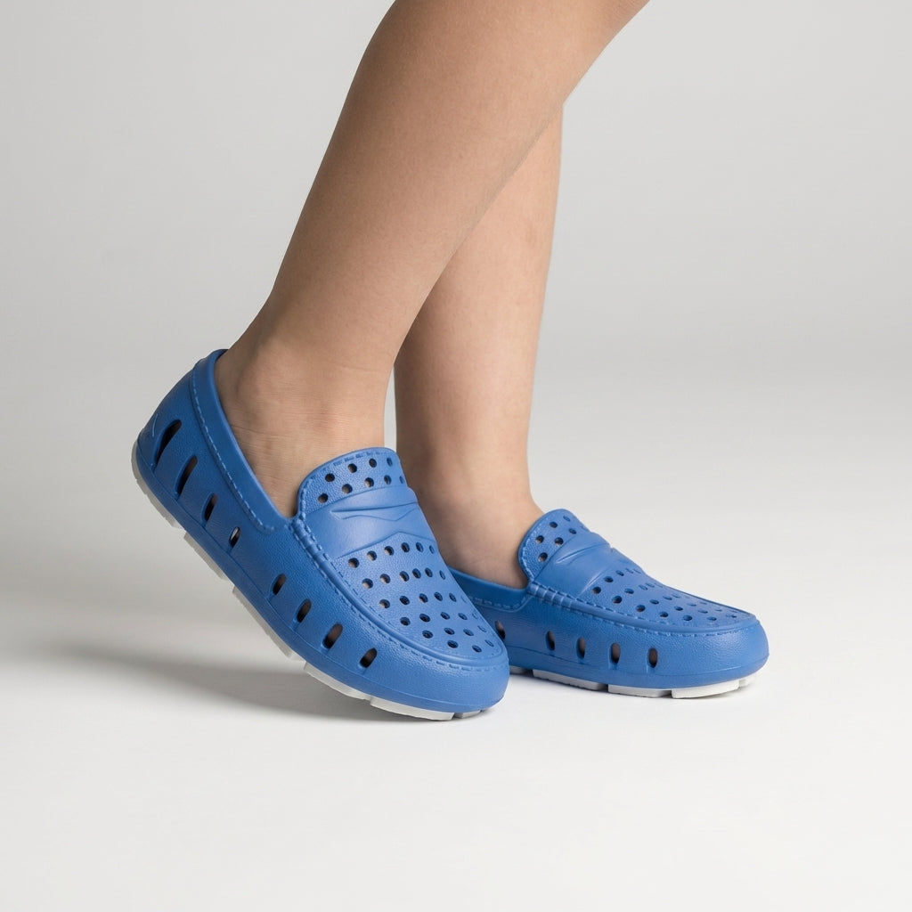 Kids Prodigy Bright Blue Bright White Loafers