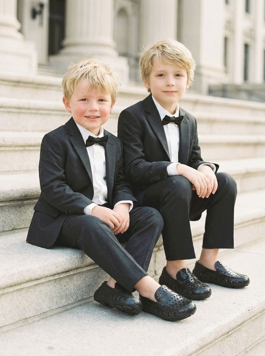 Kids Prodigy Black Patent Loafers