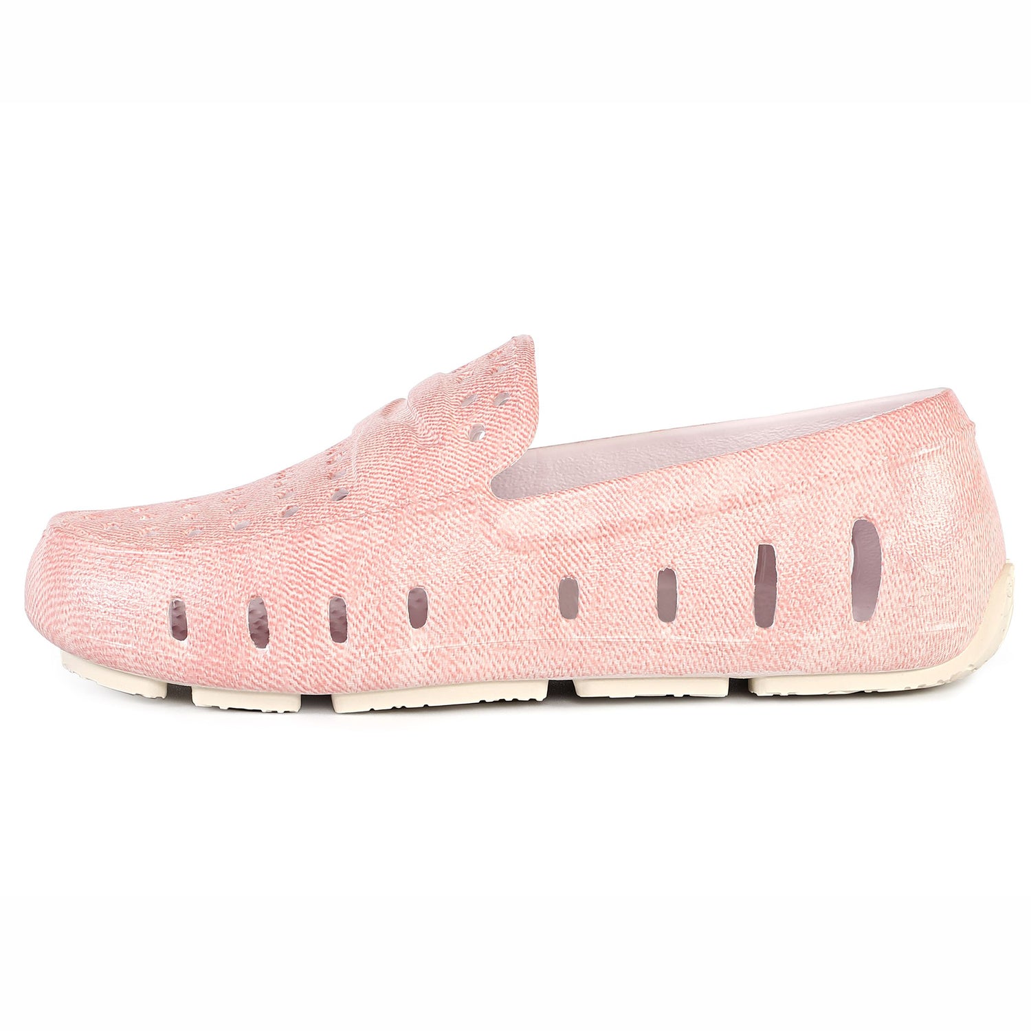 Kids Prodigy Pink Denim Print Bright White Loafers