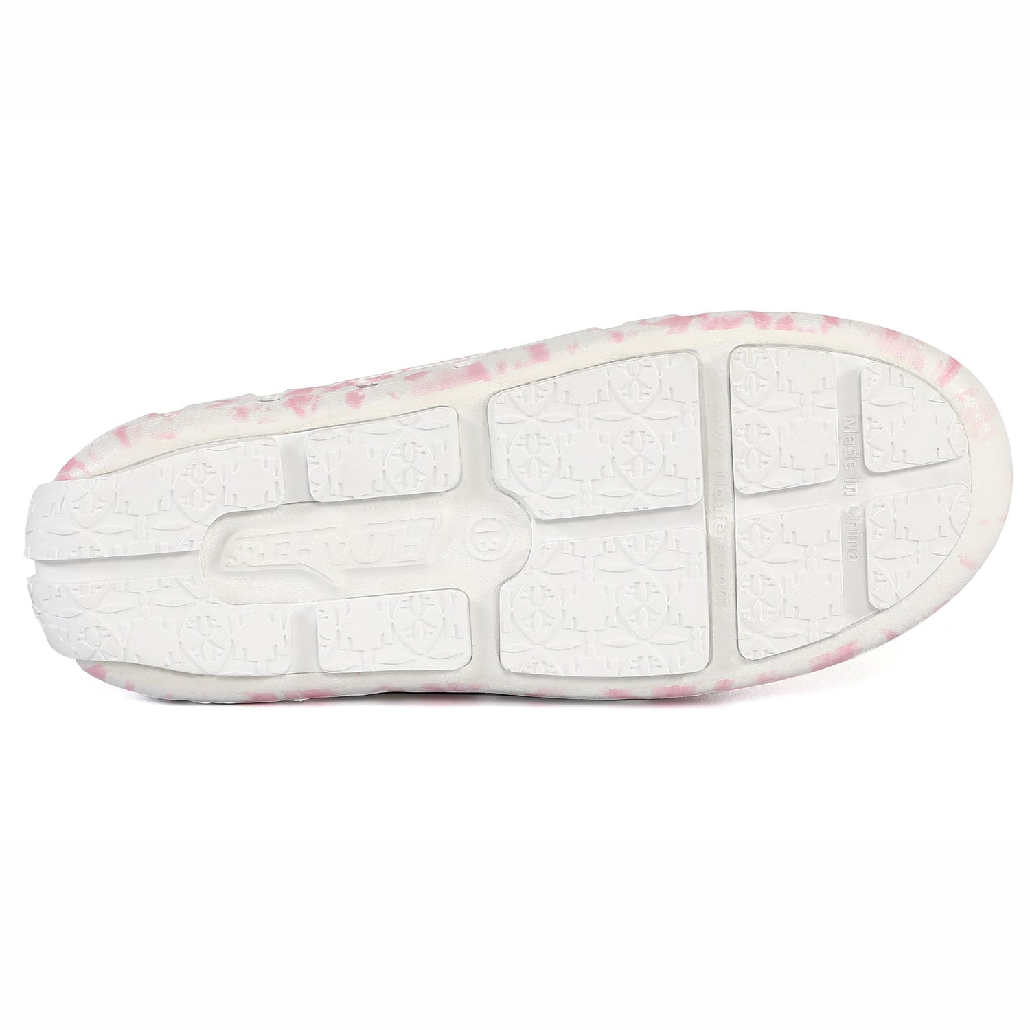 Kids Prodigy Pink Tie Dye Print Bright White Loafers