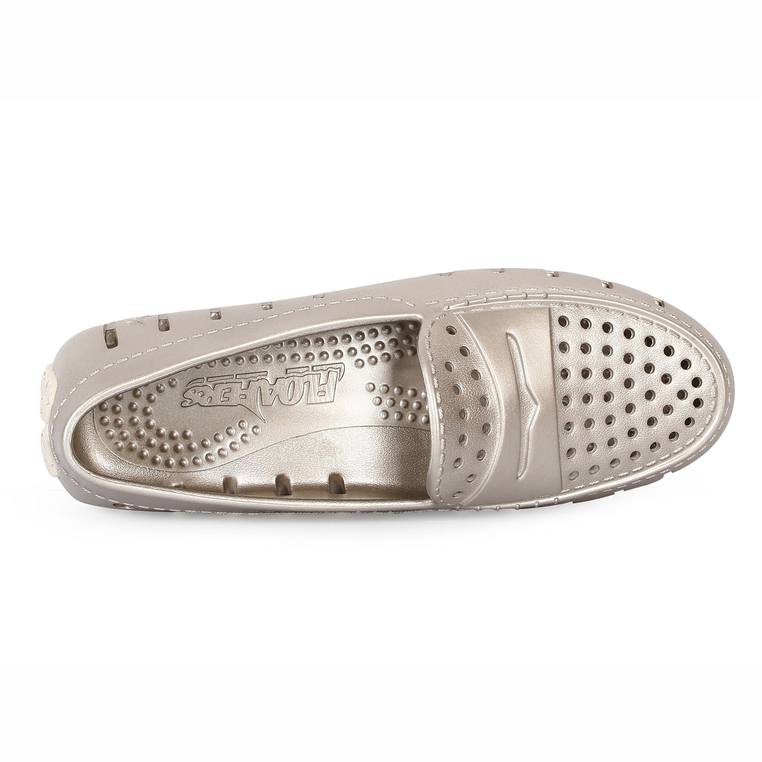 WOMENS METALLIC WHITE GOLD/CREAM POSH 3.0