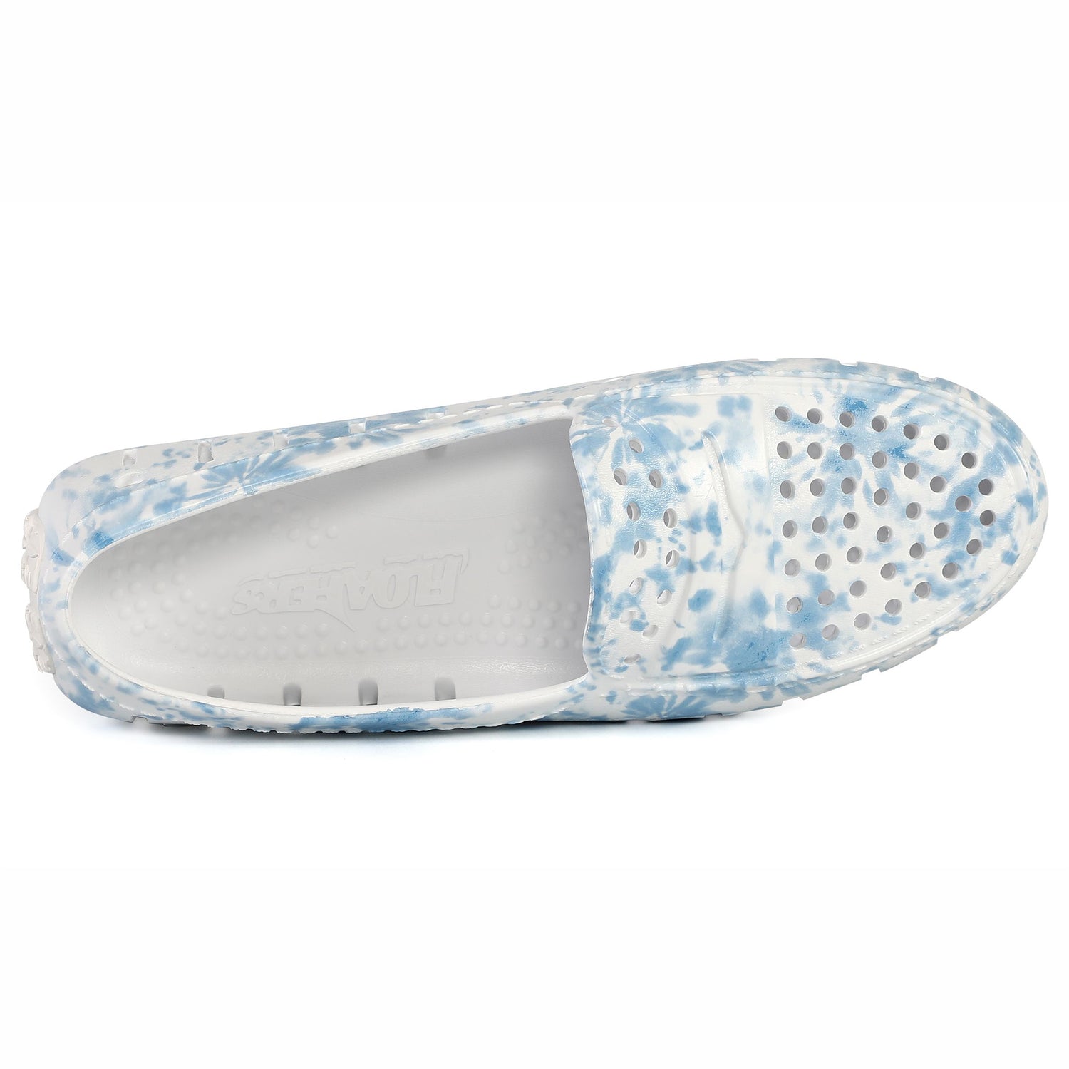 BLUE TIE DYE/BRIGHT WHITE POSH PRINT