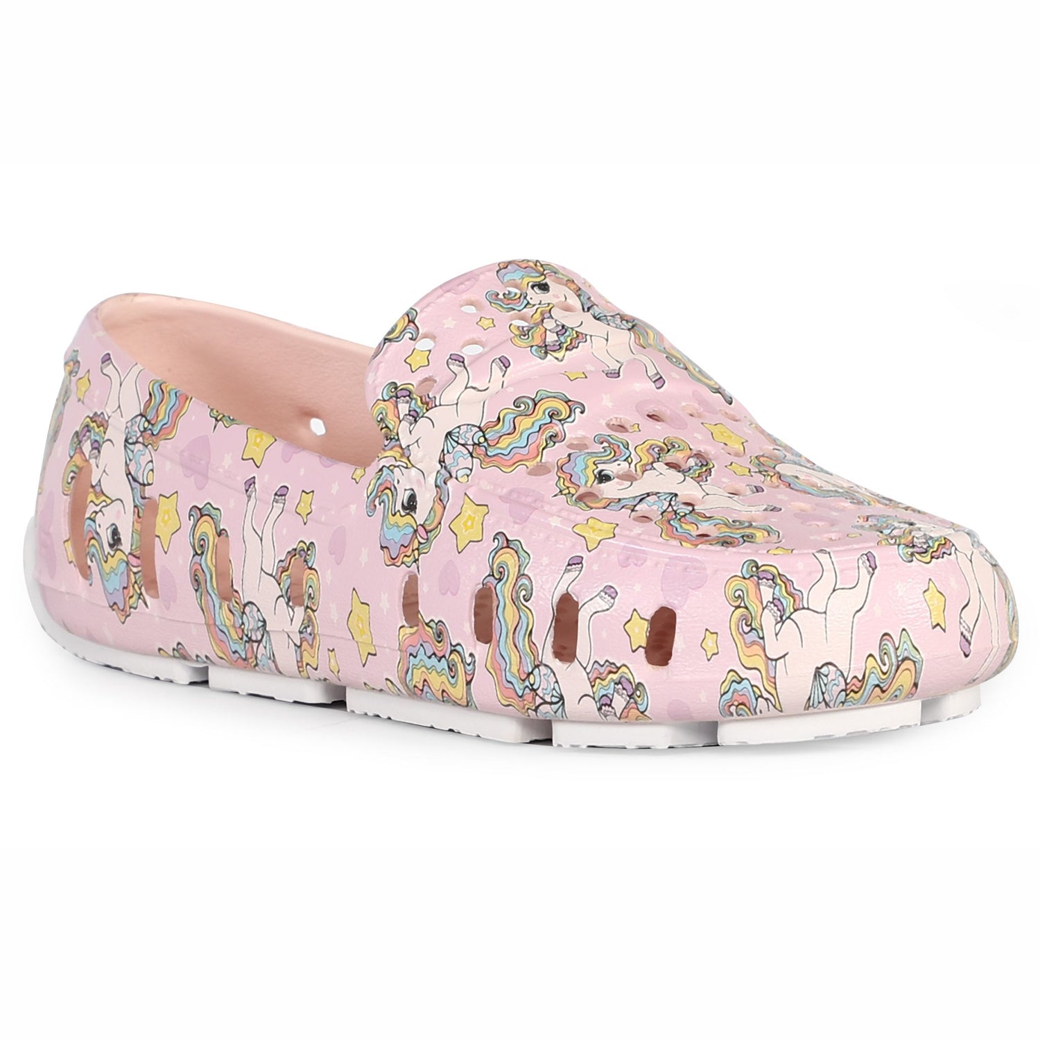 Kids Prodigy Unicorn Pink Multi/Bright White Print Loafers