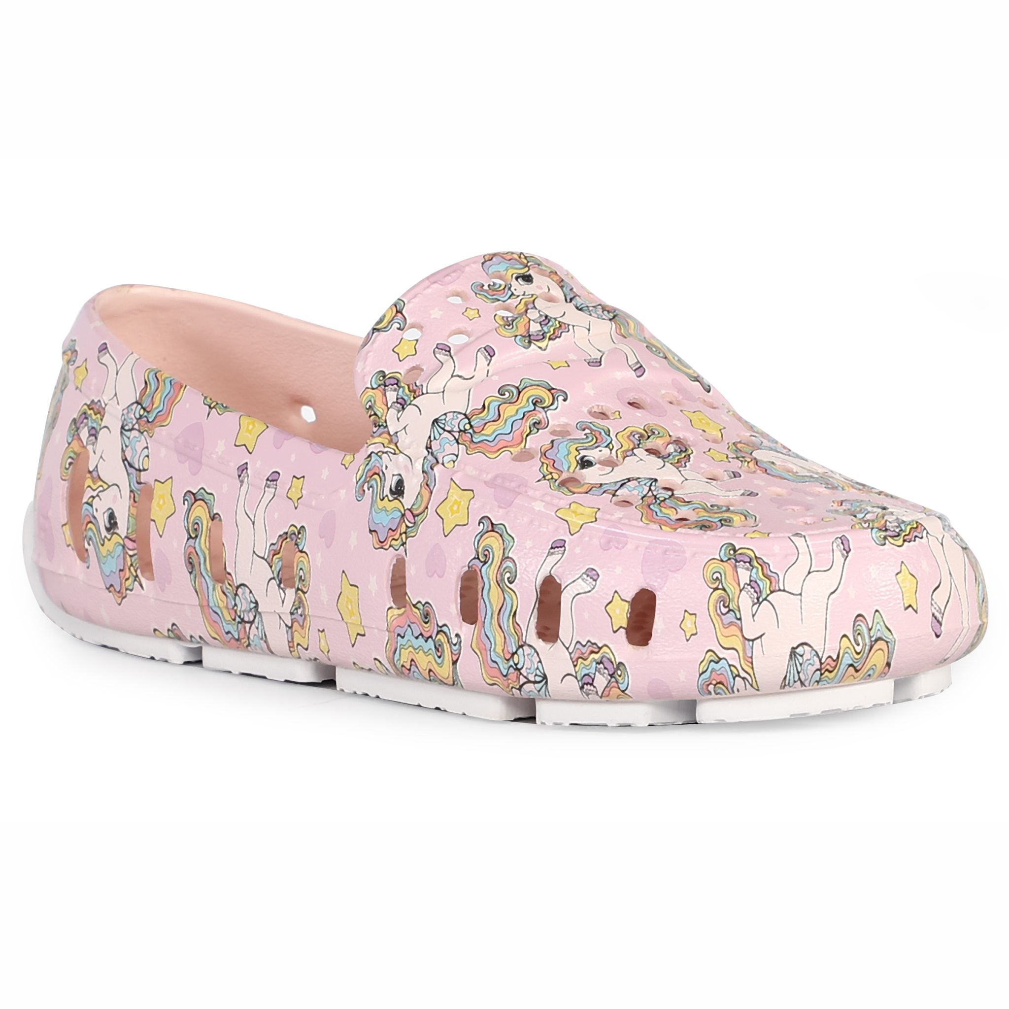 Kids Prodigy Unicorn Pink Multi/Bright White Print Loafers
