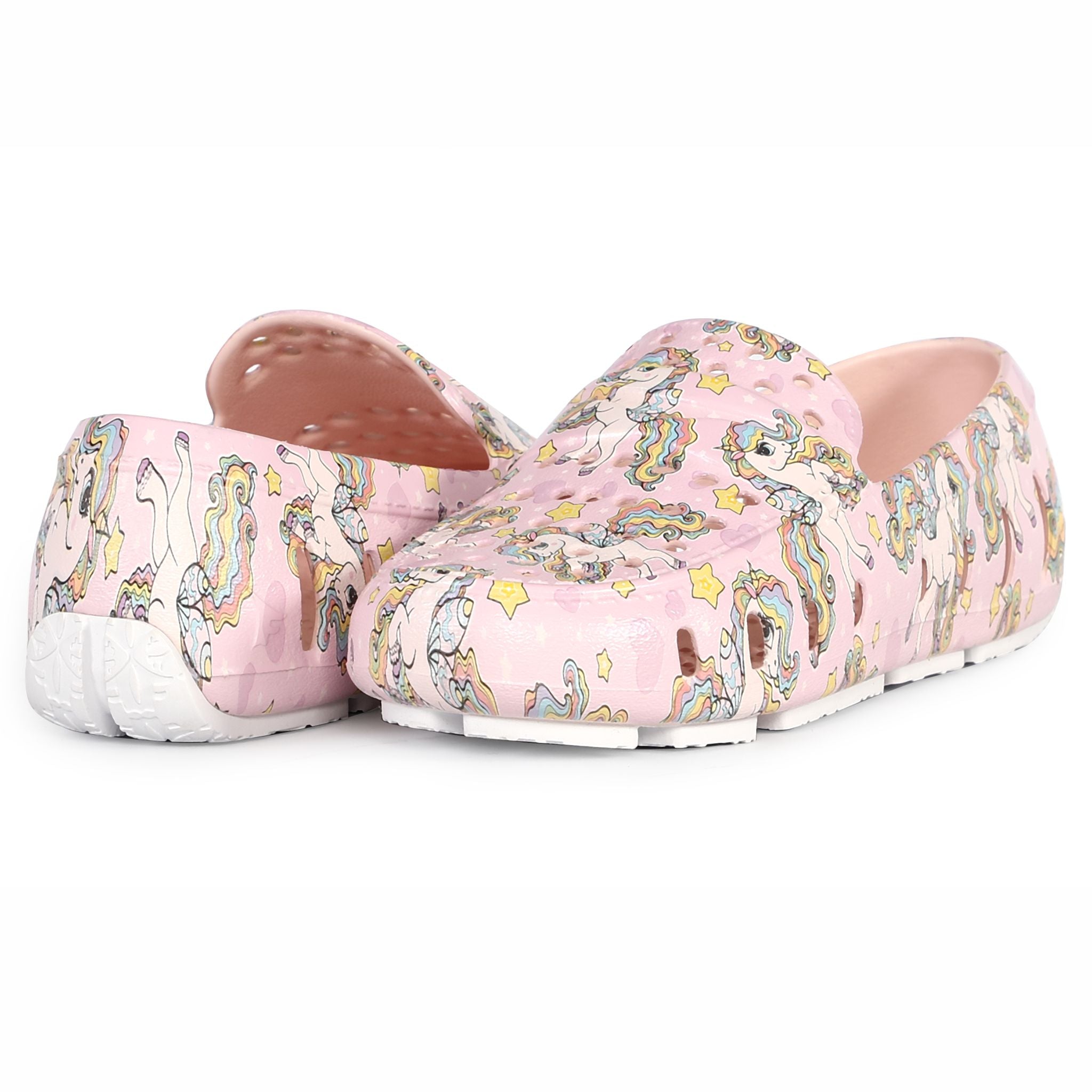 Kids Prodigy Unicorn Pink Multi/Bright White Print Loafers