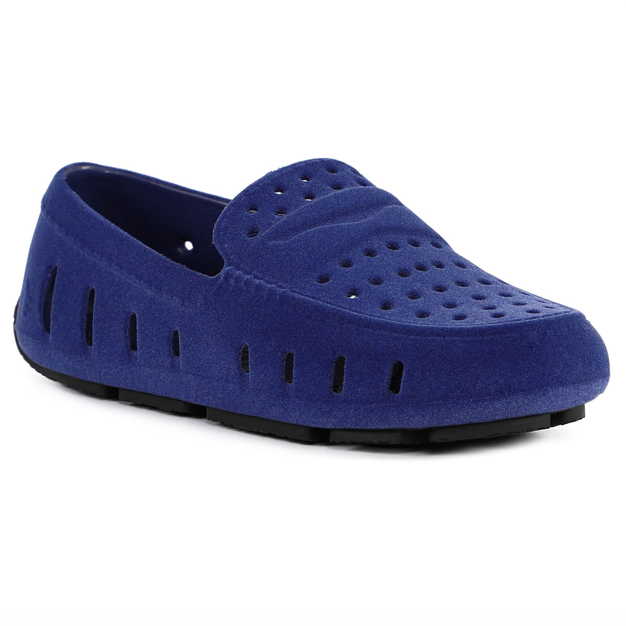 Kids Prodigy Deep Navy/Black Suede Loafer